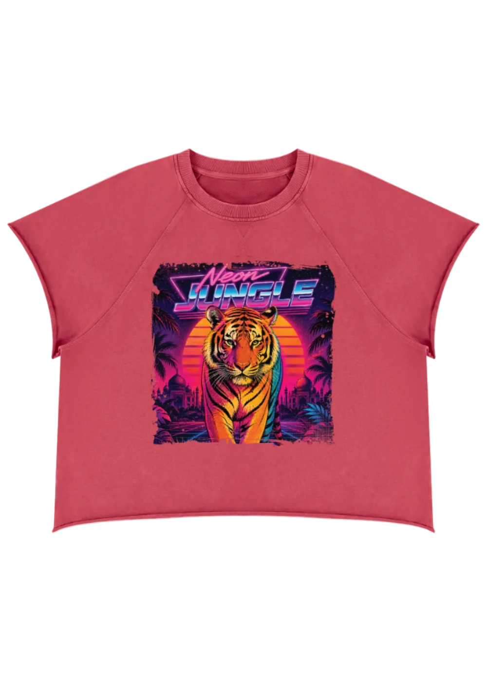 Neon Jungle Tiger Vintage Tee