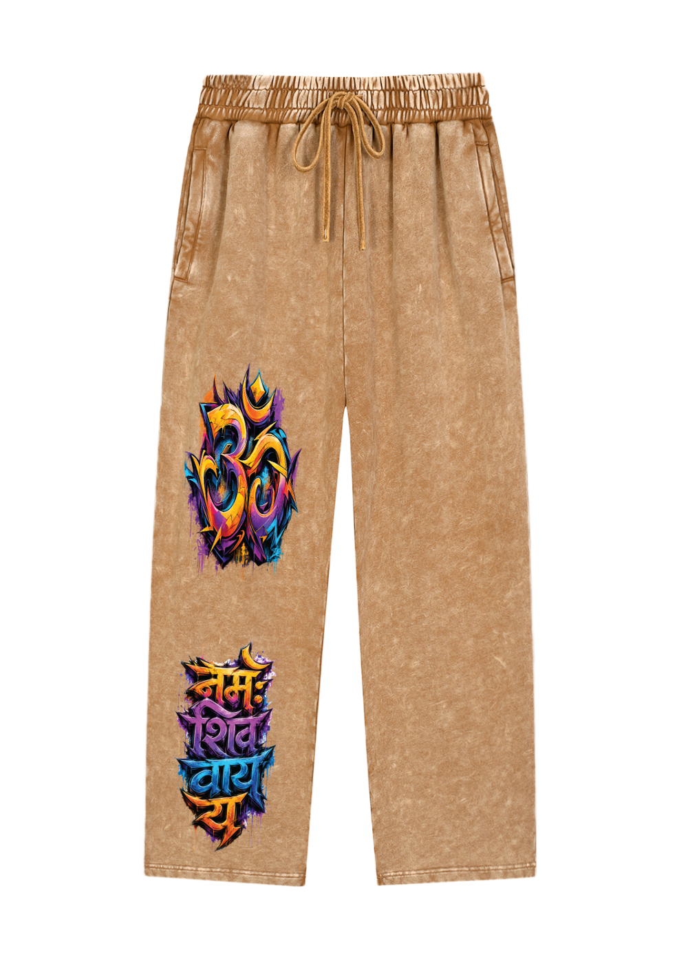Om Namah Shivaya Graffiti Snow Wash Heavyweight Sweatpants
