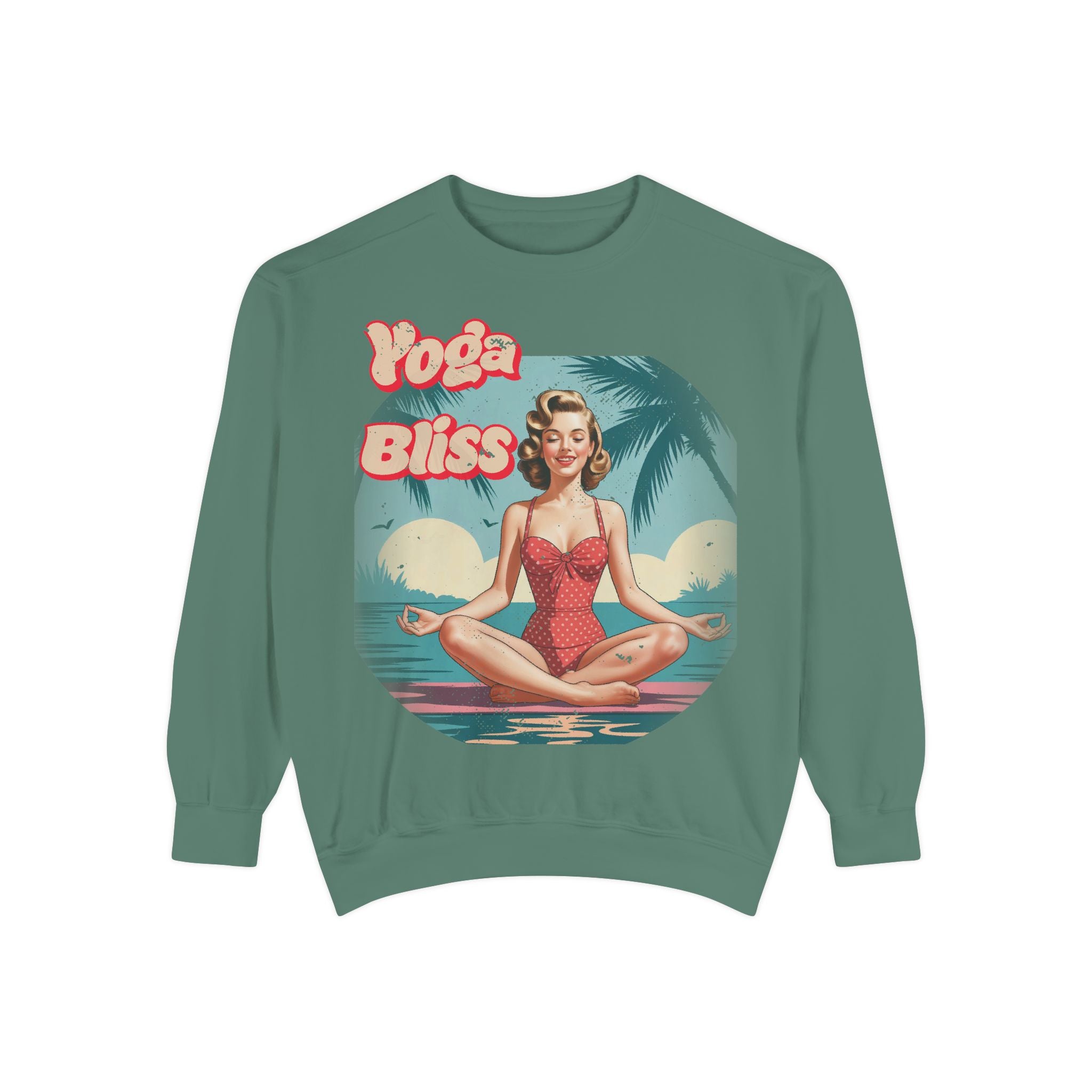 Yoga Bliss Vintage Pin-Up Sweatshirt