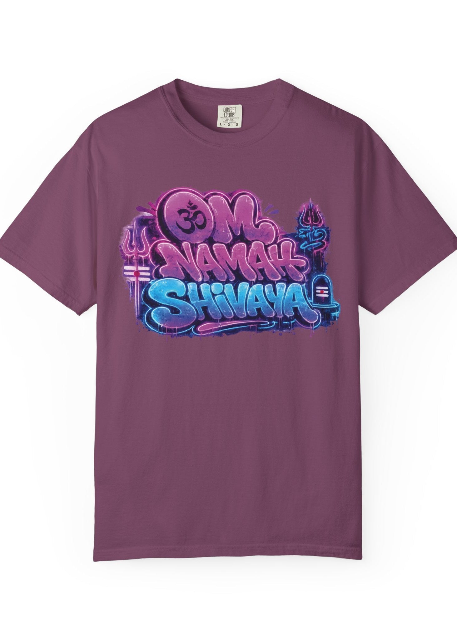 Om Namah Shivaya Neon Graffiti Tee