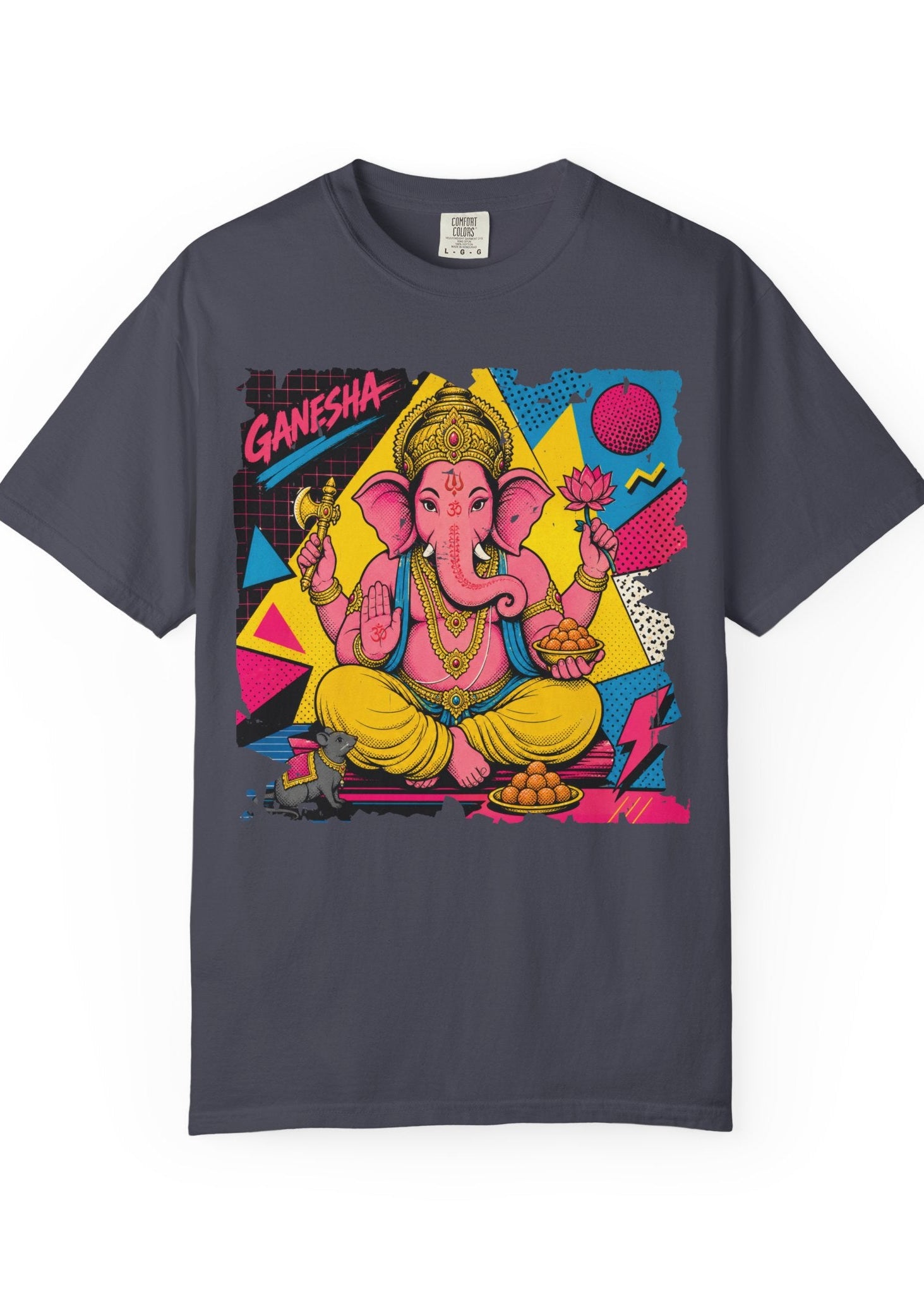 80s Pop Art Lord Ganesha Graphic T-Shirt