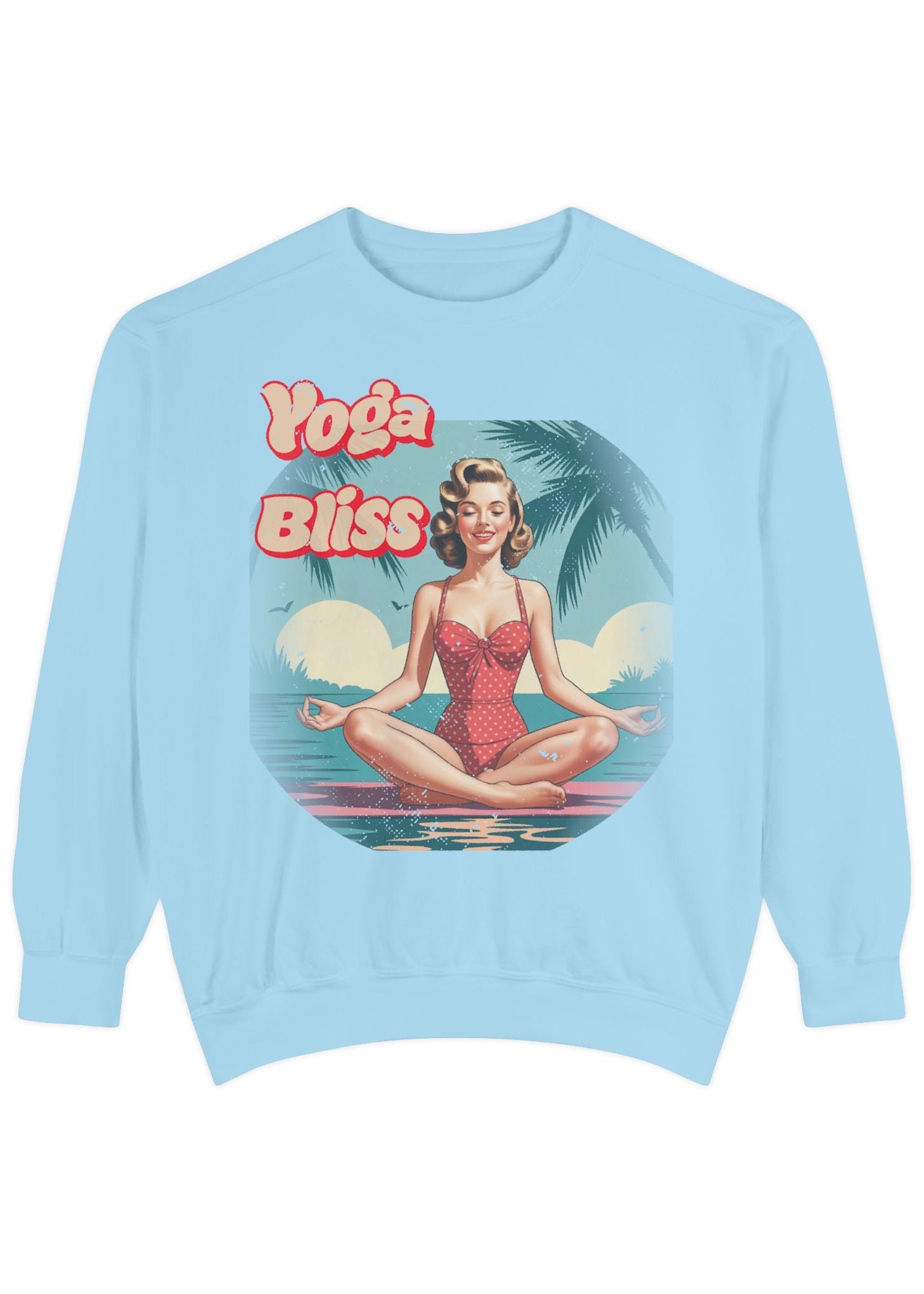 Yoga Bliss Vintage Pin-Up Sweatshirt