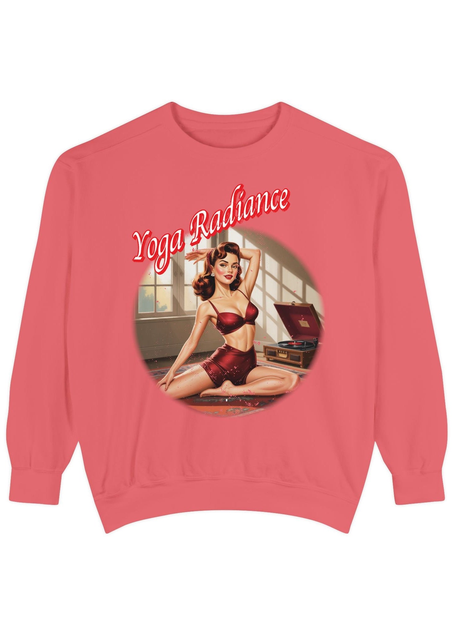 Yoga Radiance Vintage Pin-Up Sweatshirt