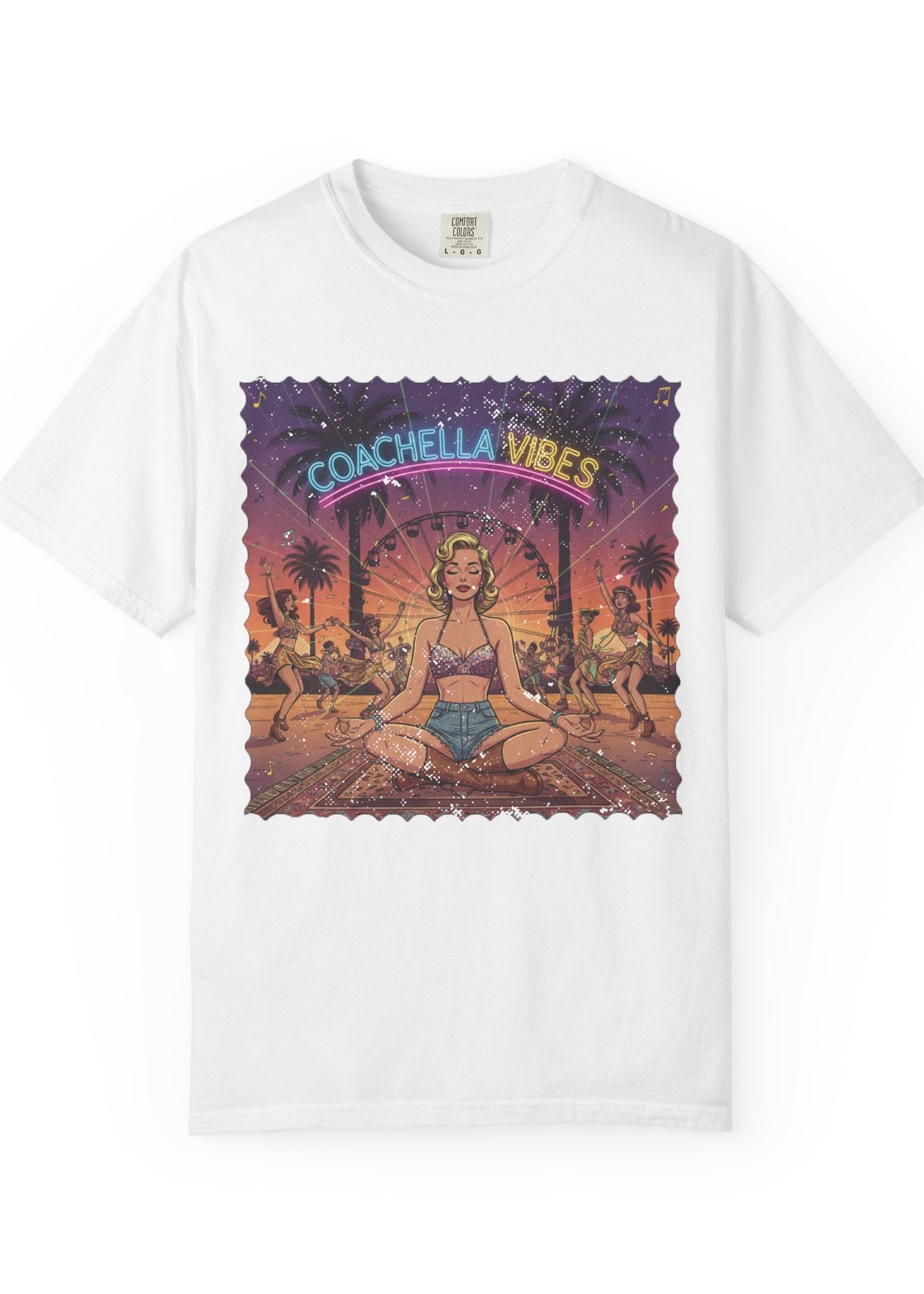 Pinup Meditation Coachella Tee