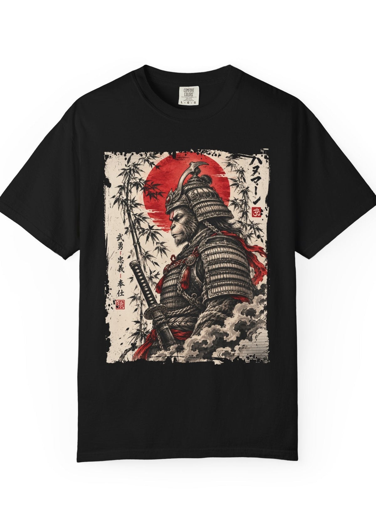 Hanuman Samurai Japanese Tattoo T-Shirt