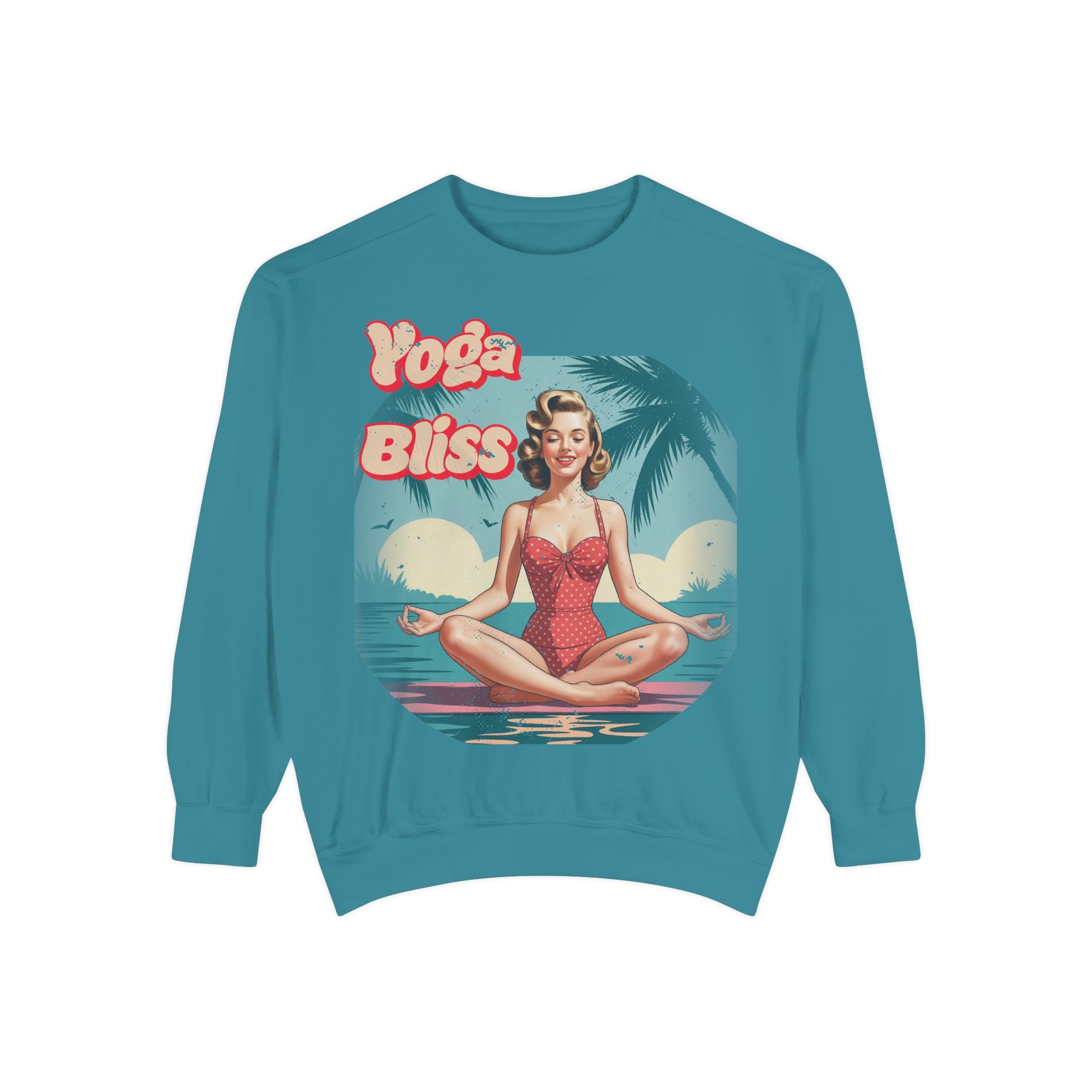 Yoga Bliss Vintage Pin-Up Sweatshirt