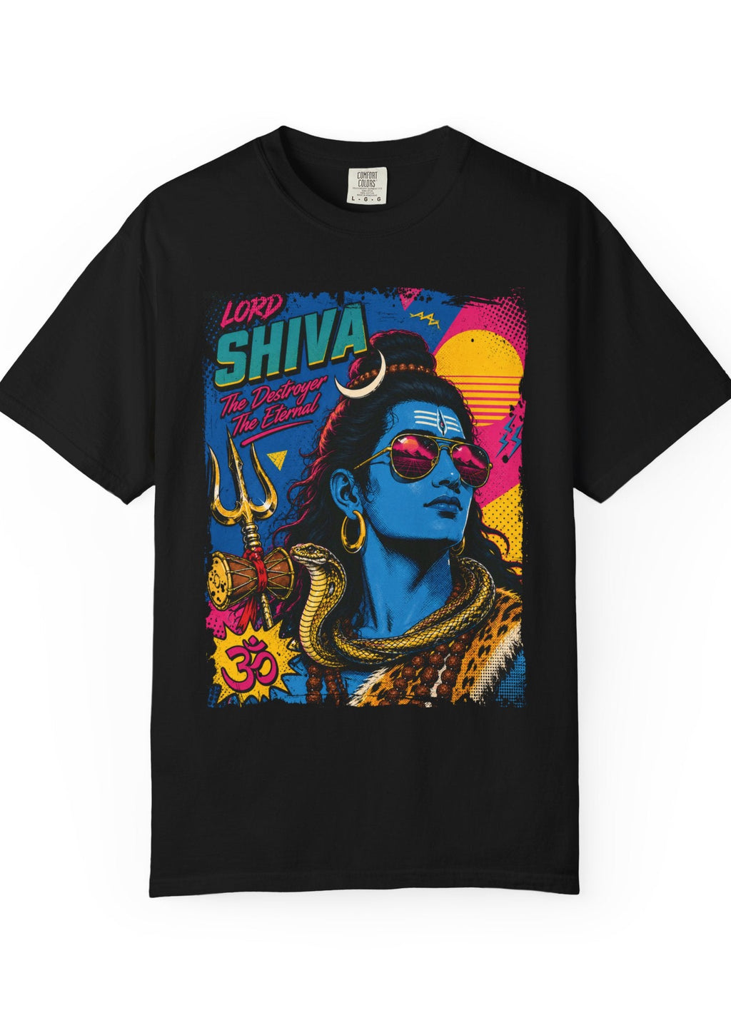 Retro Lord Shiva Pop Art T-Shirt