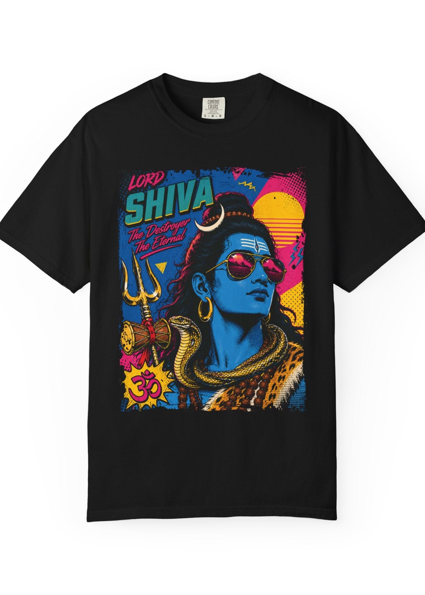 Retro Lord Shiva Pop Art T-Shirt