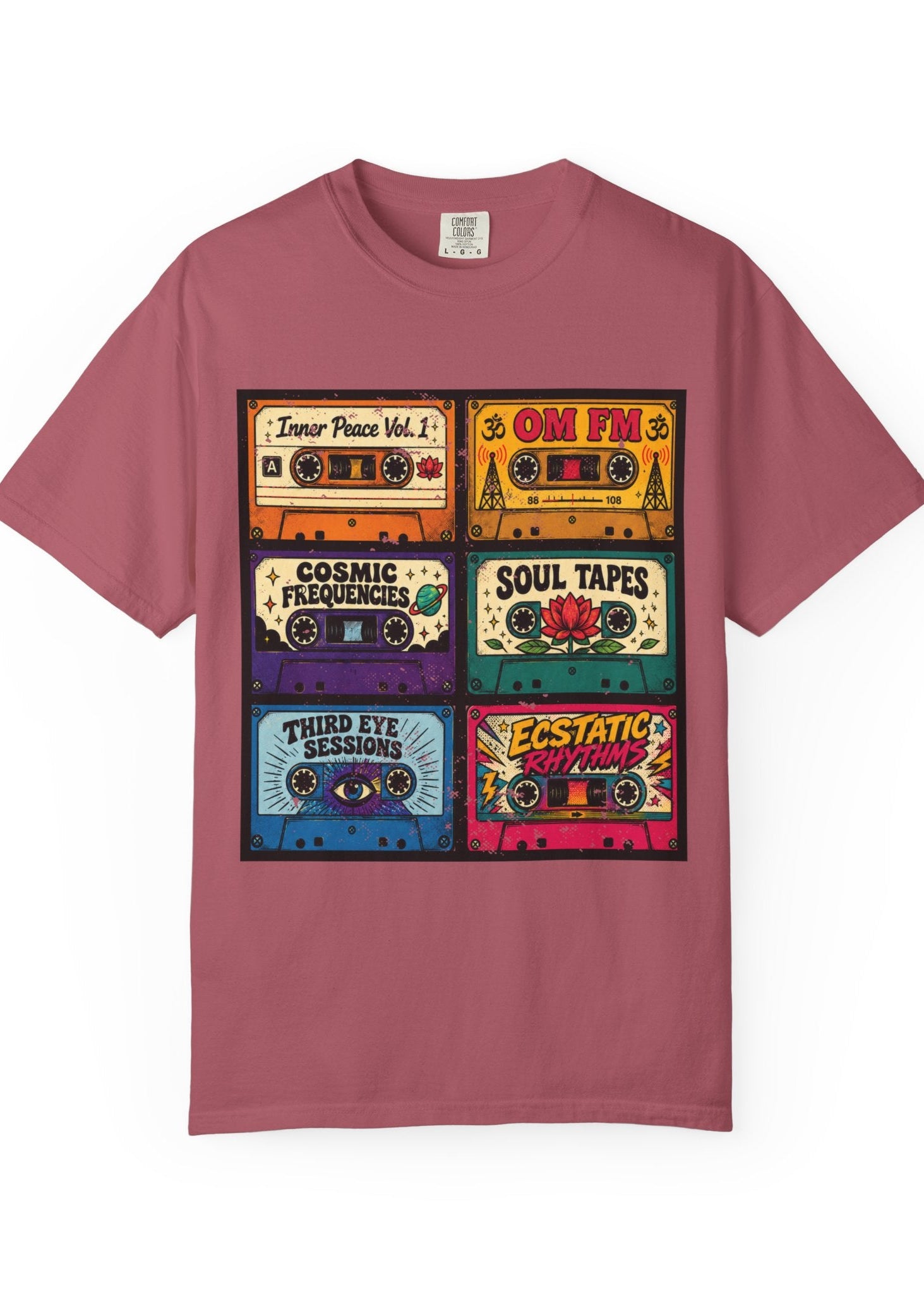 Retro Cassette Tape Yoga T-Shirt