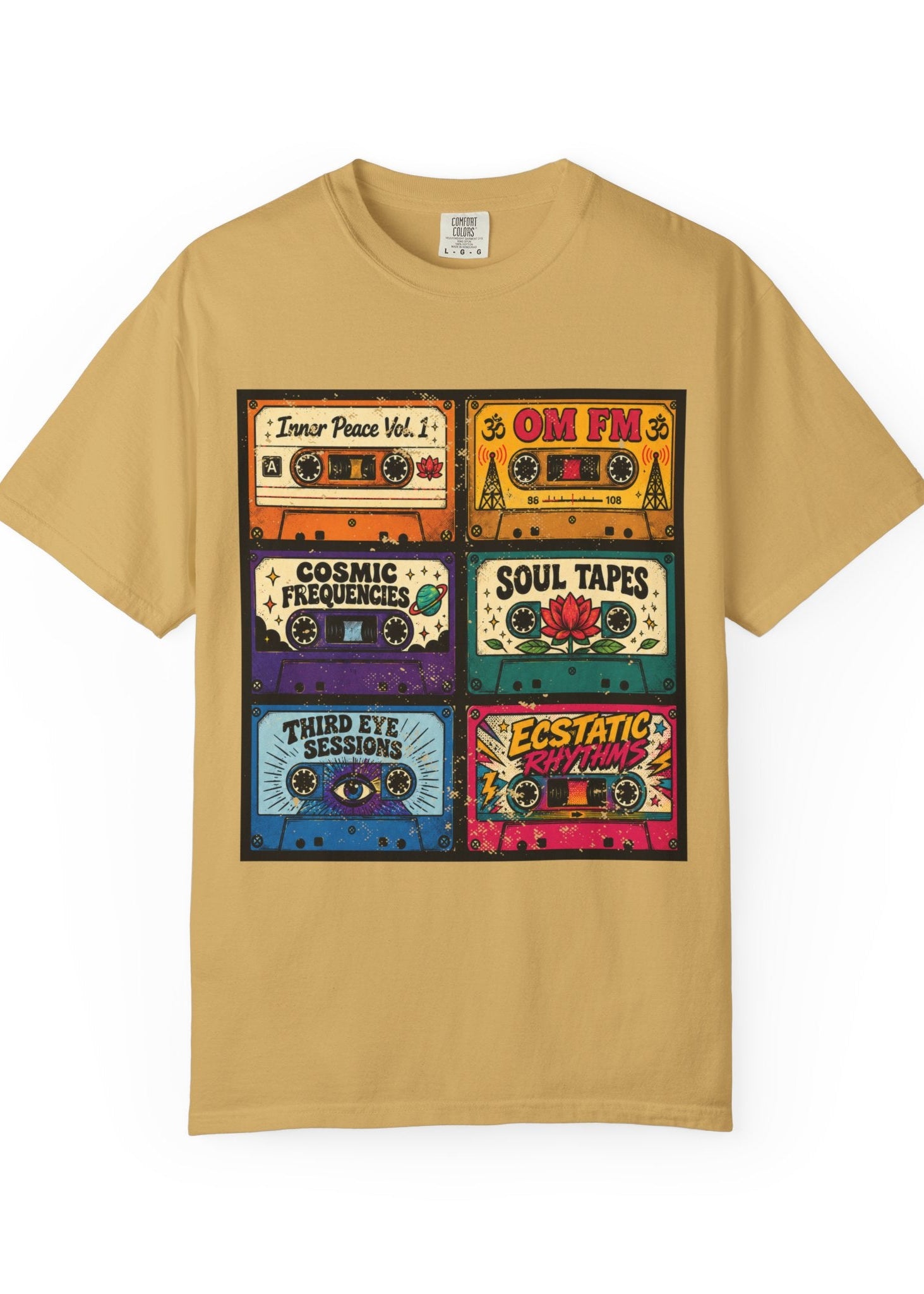 Retro Cassette Tape Yoga T-Shirt