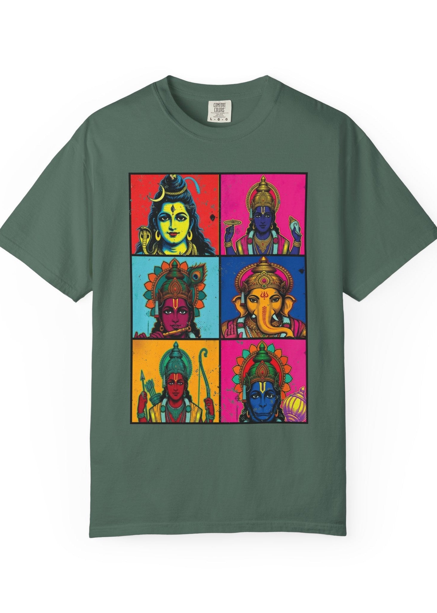 Pop Art Hindu Gods T-Shirt – Krishna, Shiva, Ganesha & More