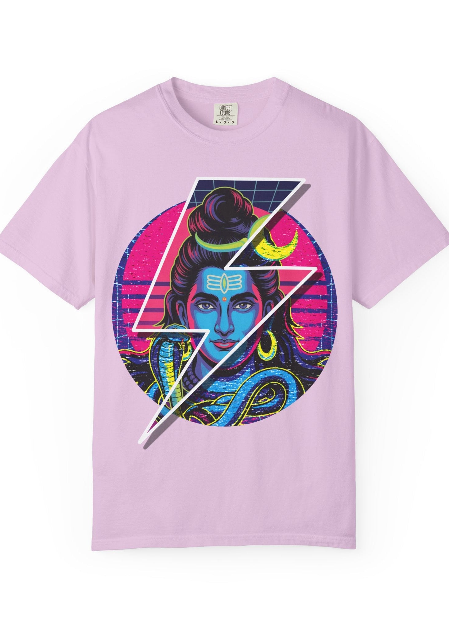 80s Retro Shiva Neon Wave Tee