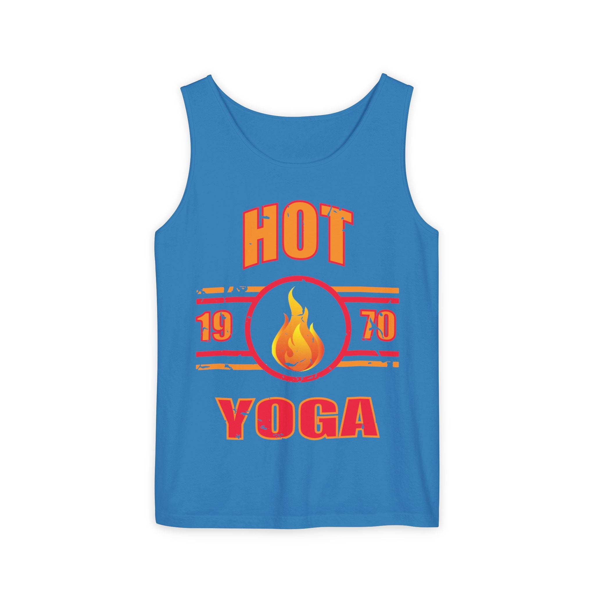 Vintage Hot Yoga Muscle Tank – Retro 1970 Style Fitness Top
