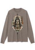 Geometric Mandala Lord Shiva Long Sleeve T-Shirt
