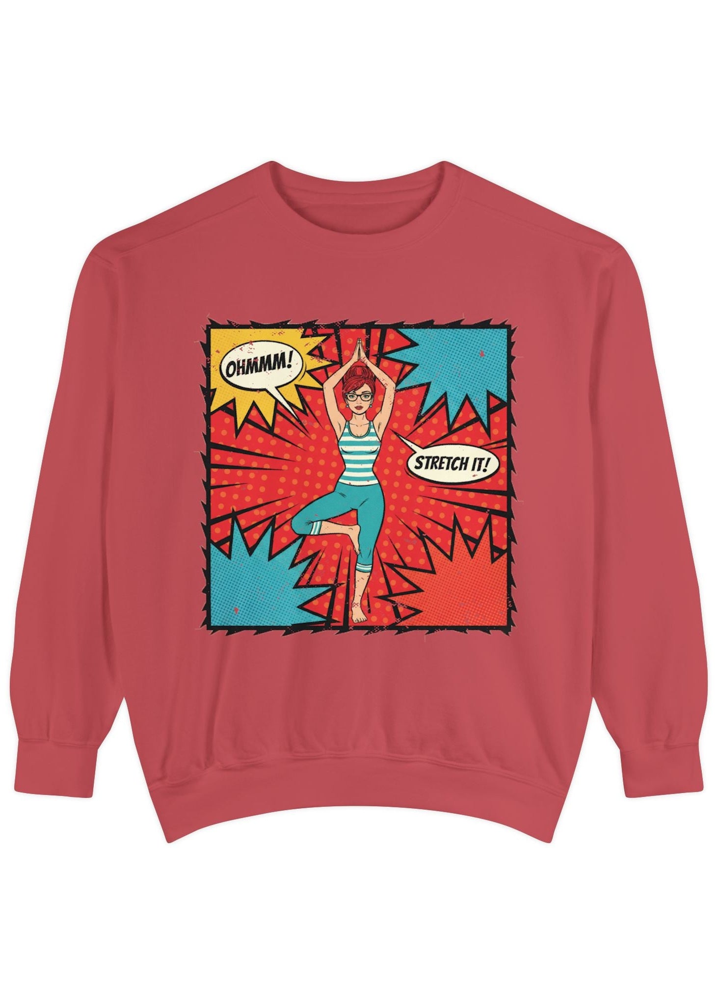 Retro Comic Yoga Sweatshirt