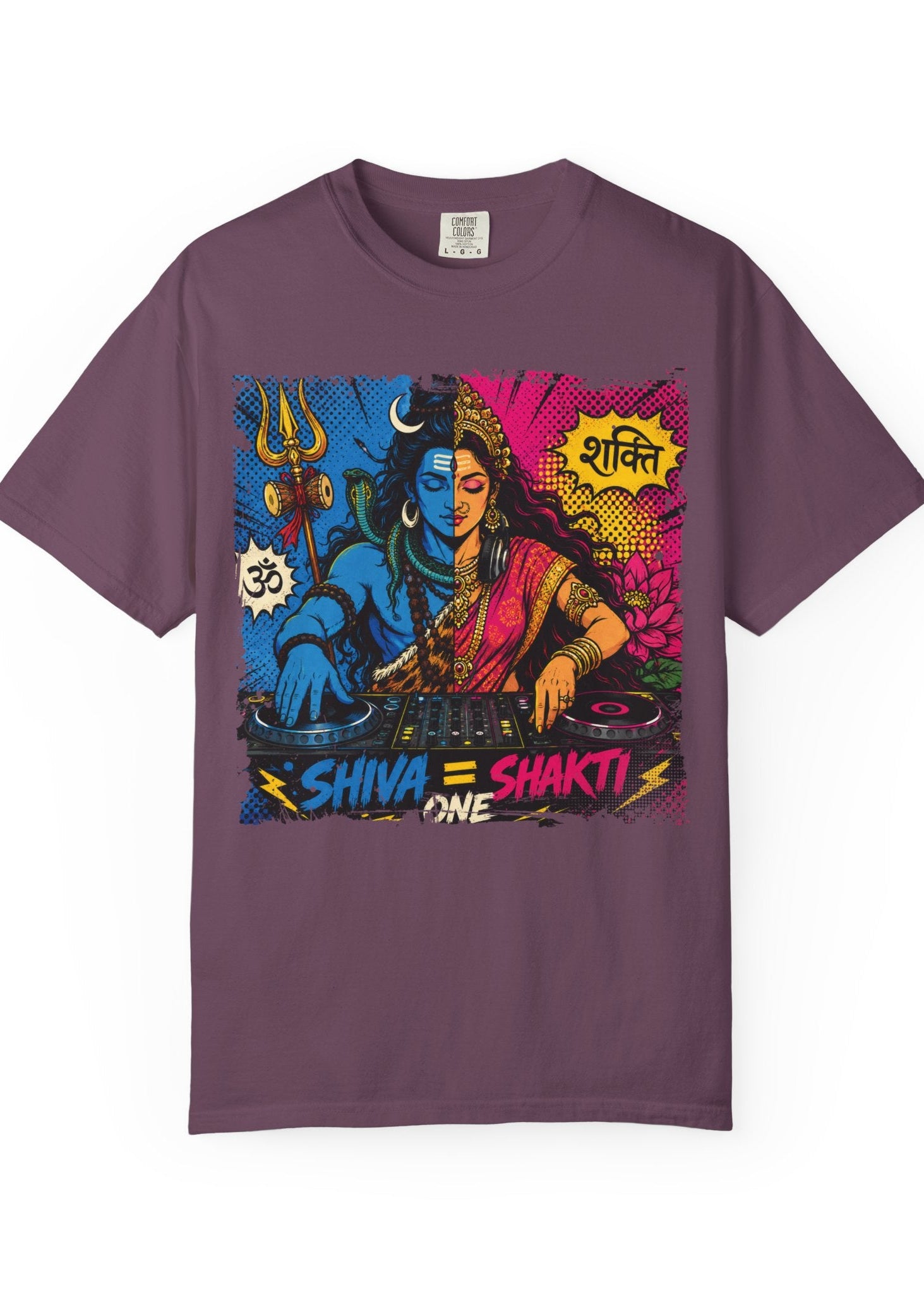 Shiva Shakti DJ Pop Art T-Shirt