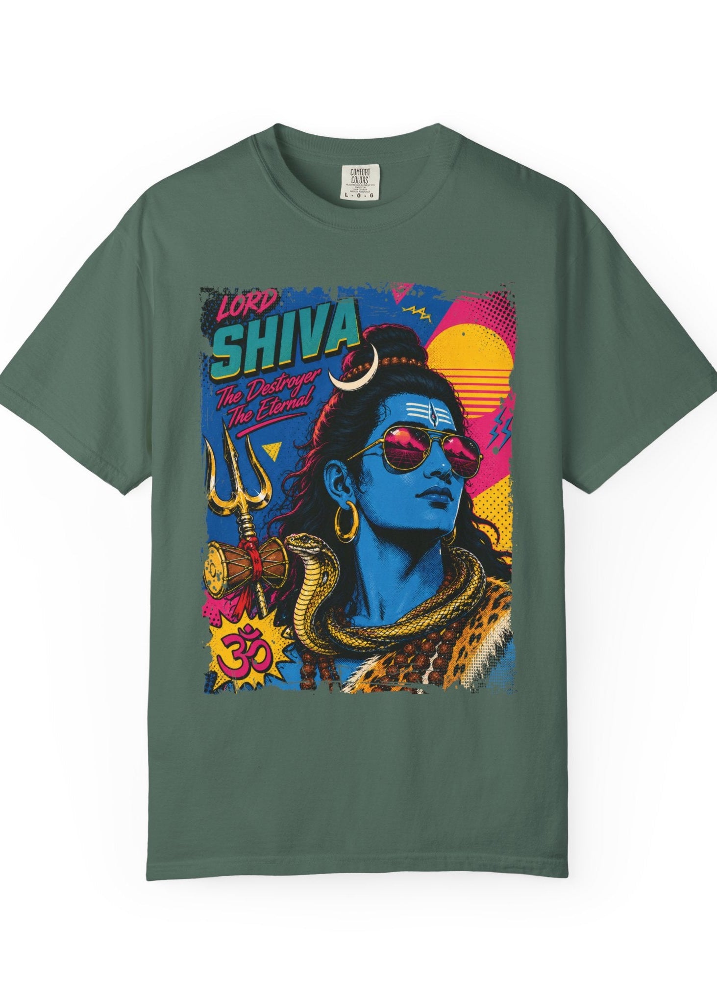 Retro Lord Shiva Pop Art T-Shirt