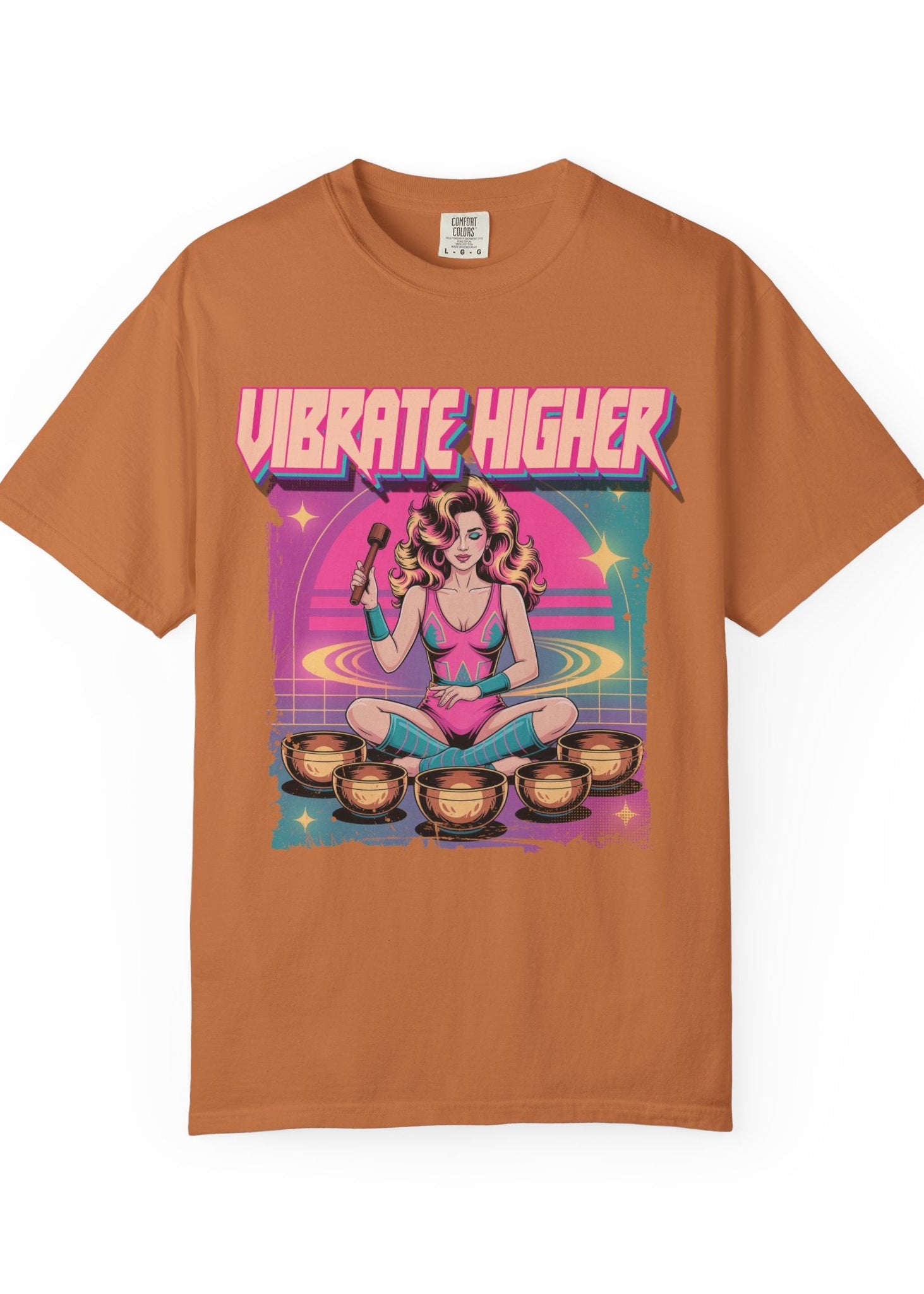Vibrate Higher Retro 80s Sound Bath Tee