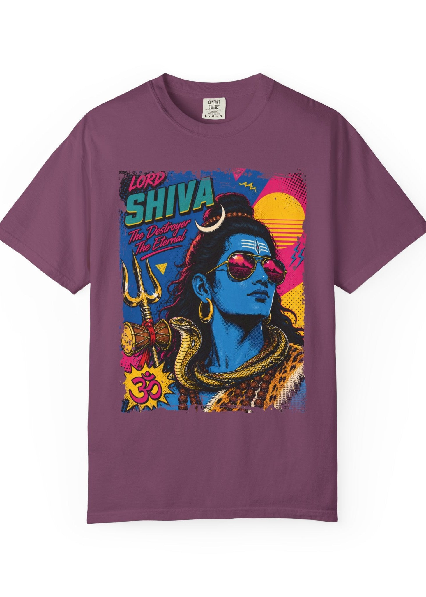 Retro Lord Shiva Pop Art T-Shirt