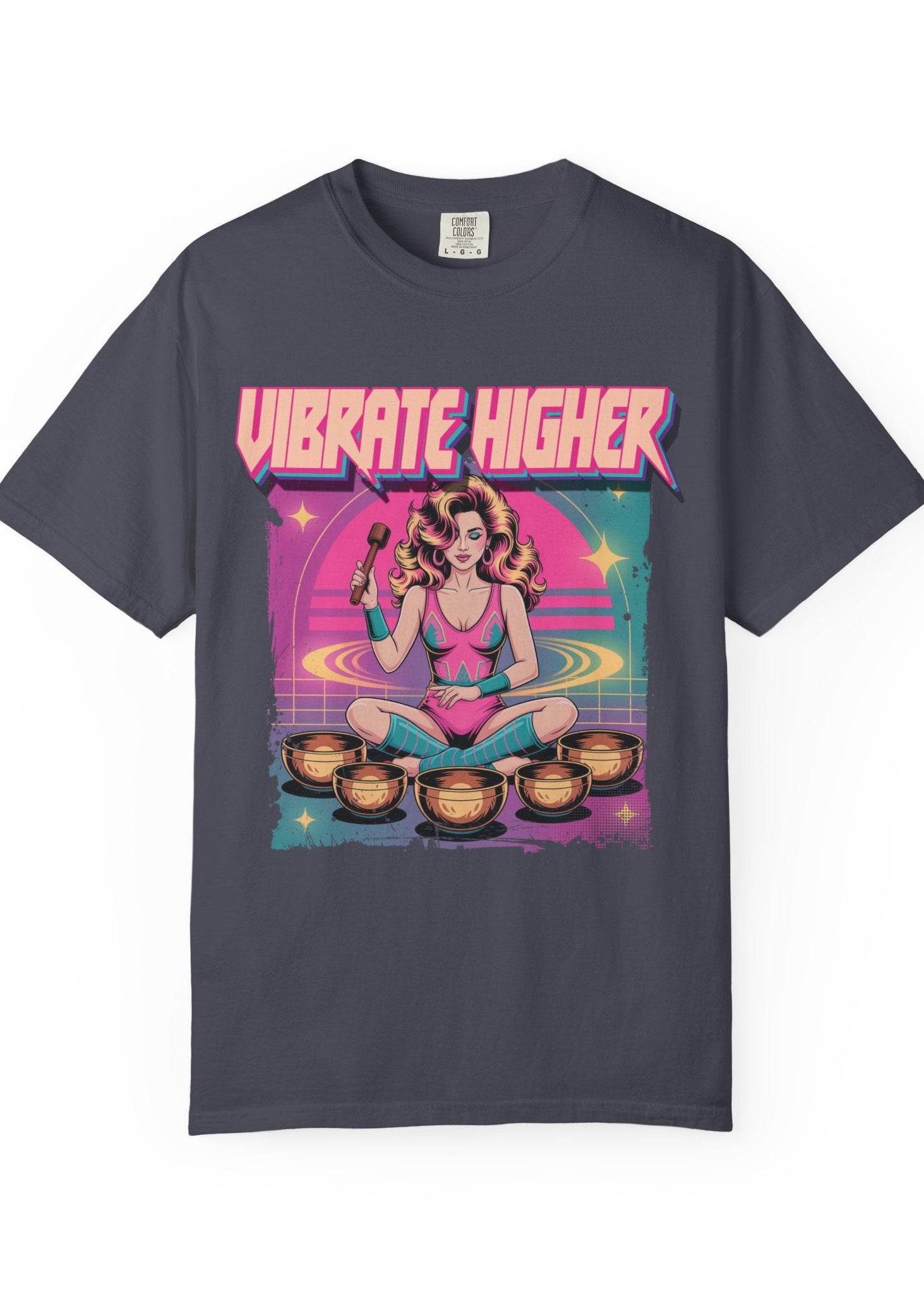 Vibrate Higher Retro 80s Sound Bath Tee