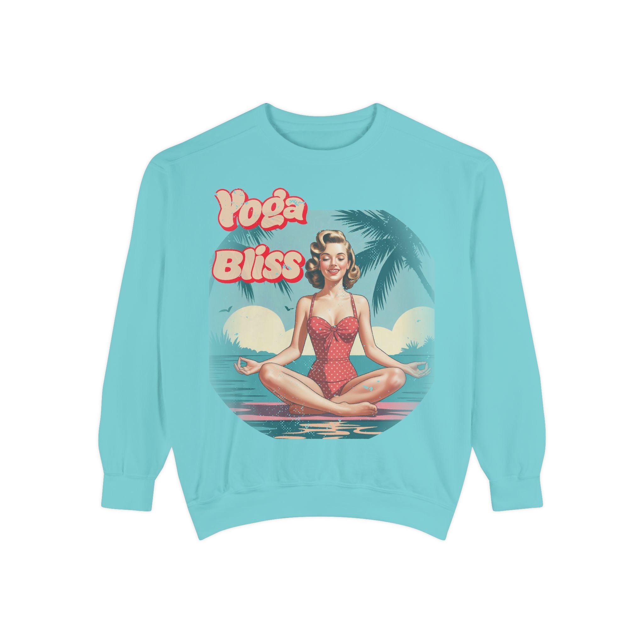 Yoga Bliss Vintage Pin-Up Sweatshirt