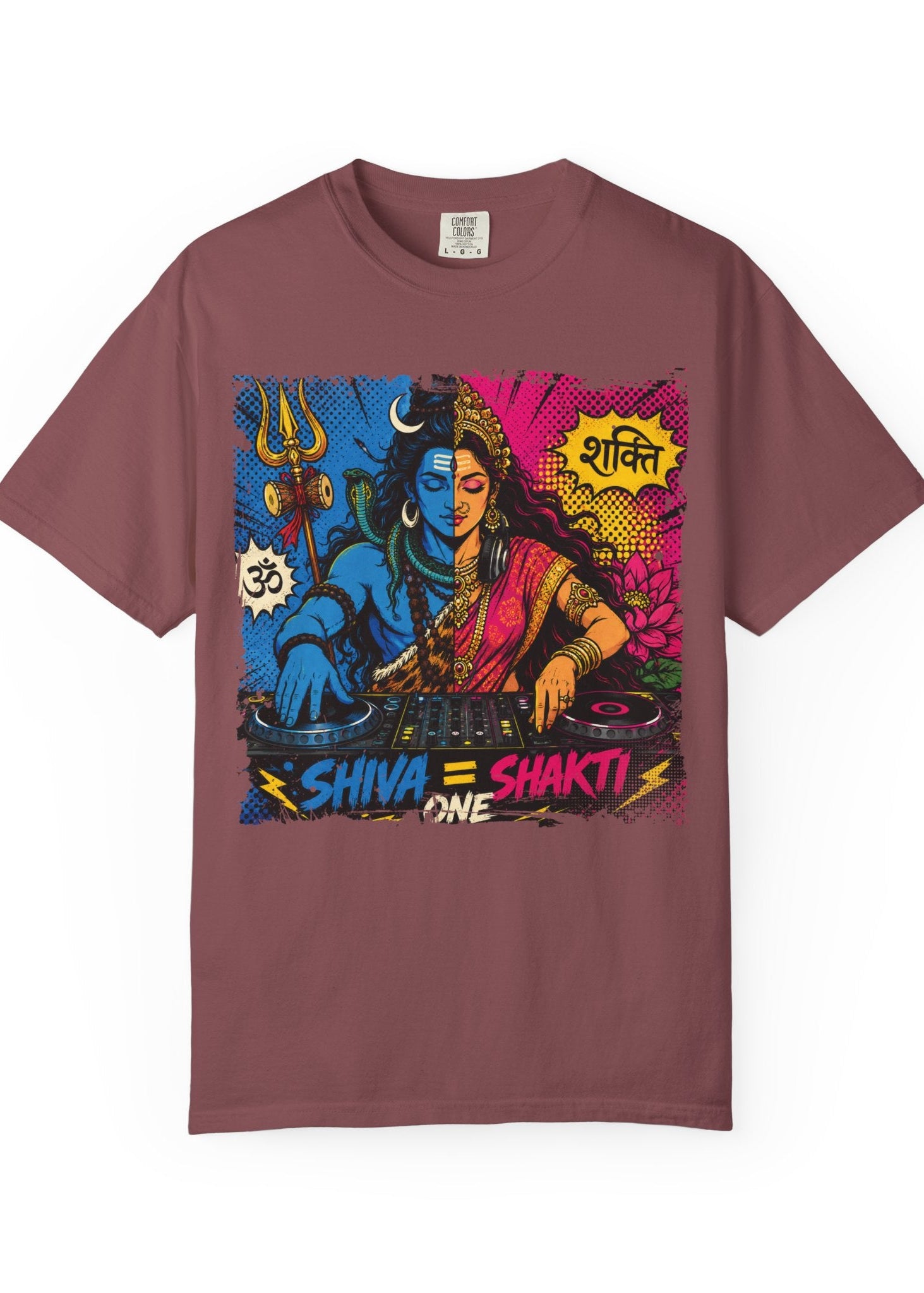Shiva Shakti DJ Pop Art T-Shirt