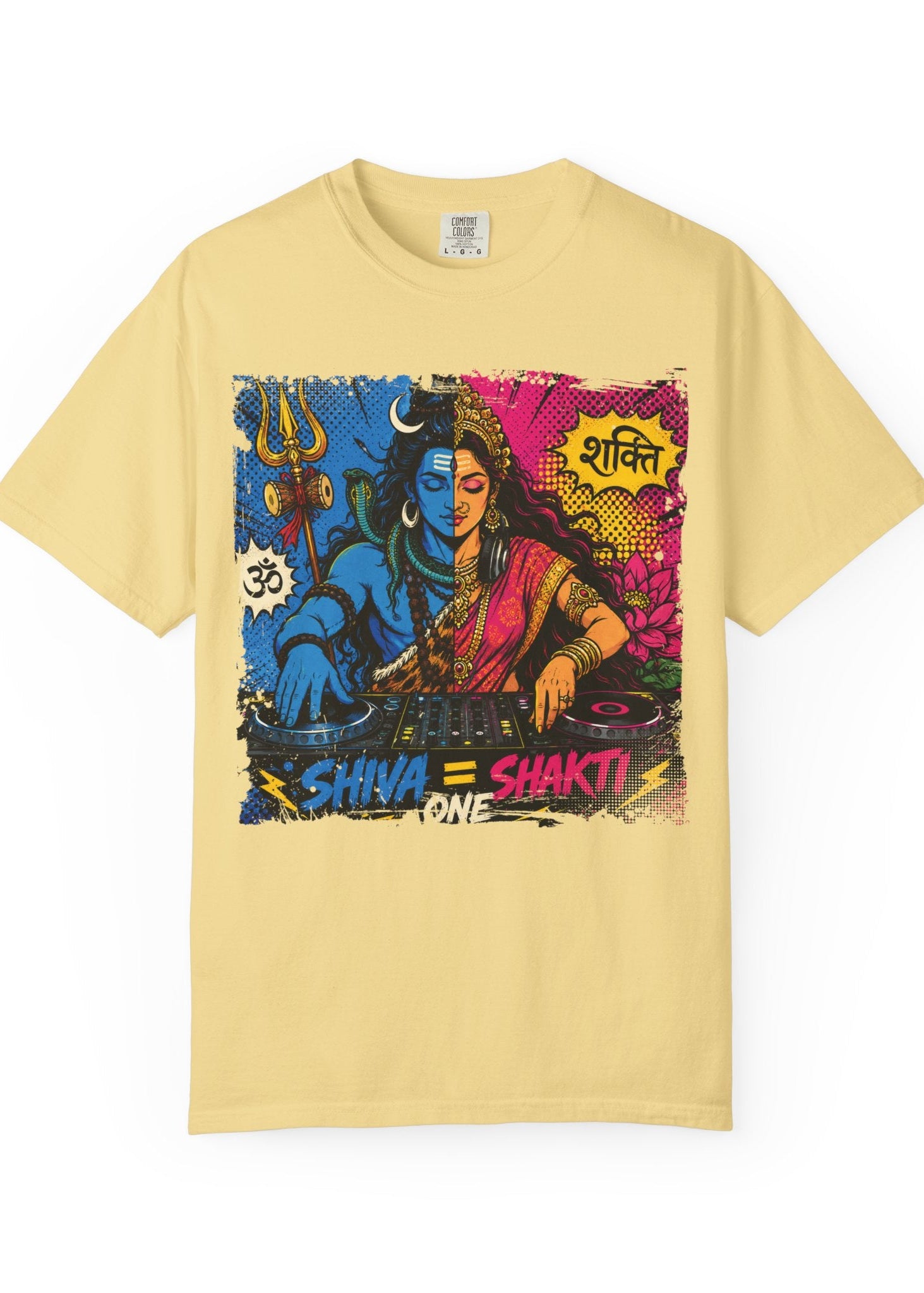 Shiva Shakti DJ Pop Art T-Shirt