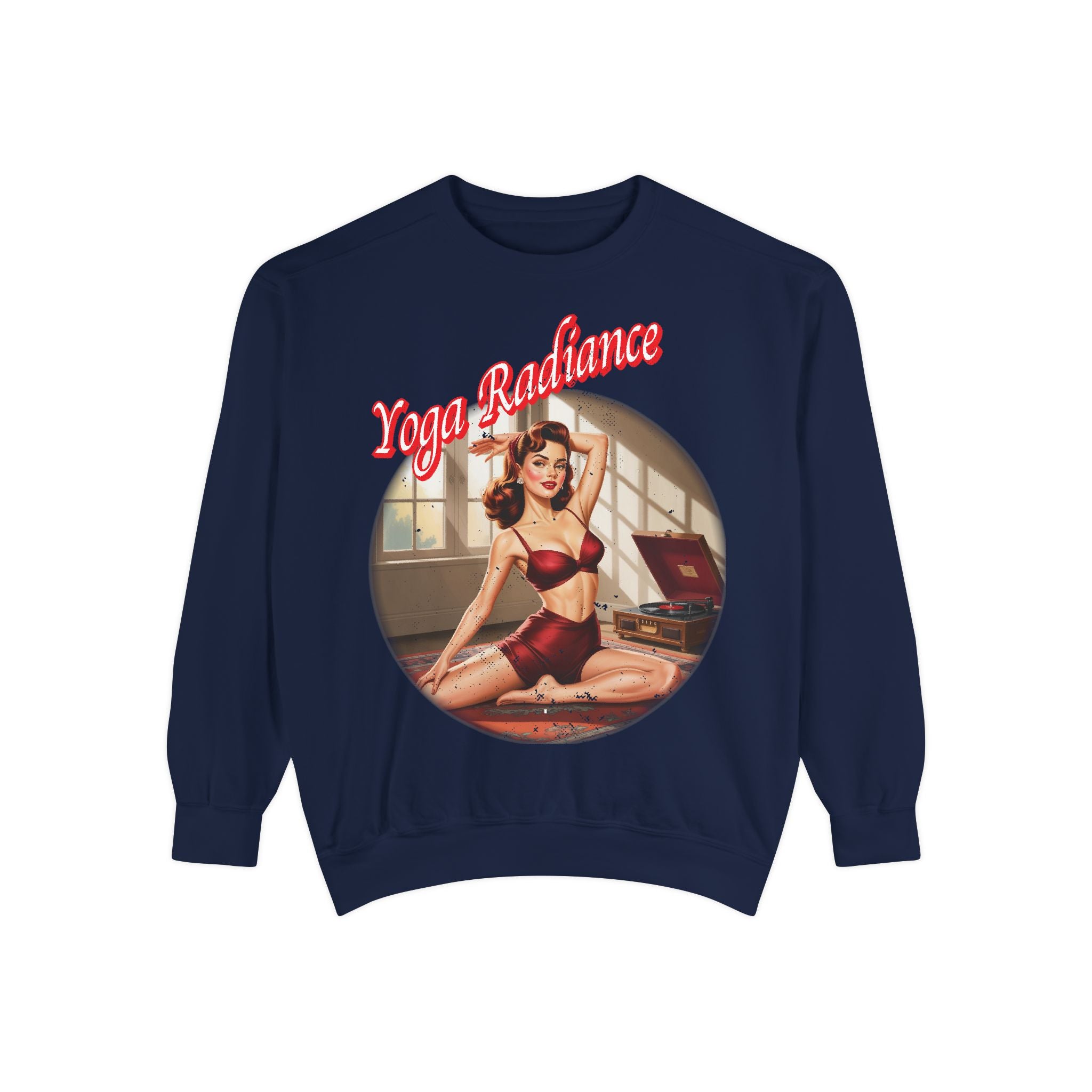 Yoga Radiance Vintage Pin-Up Sweatshirt