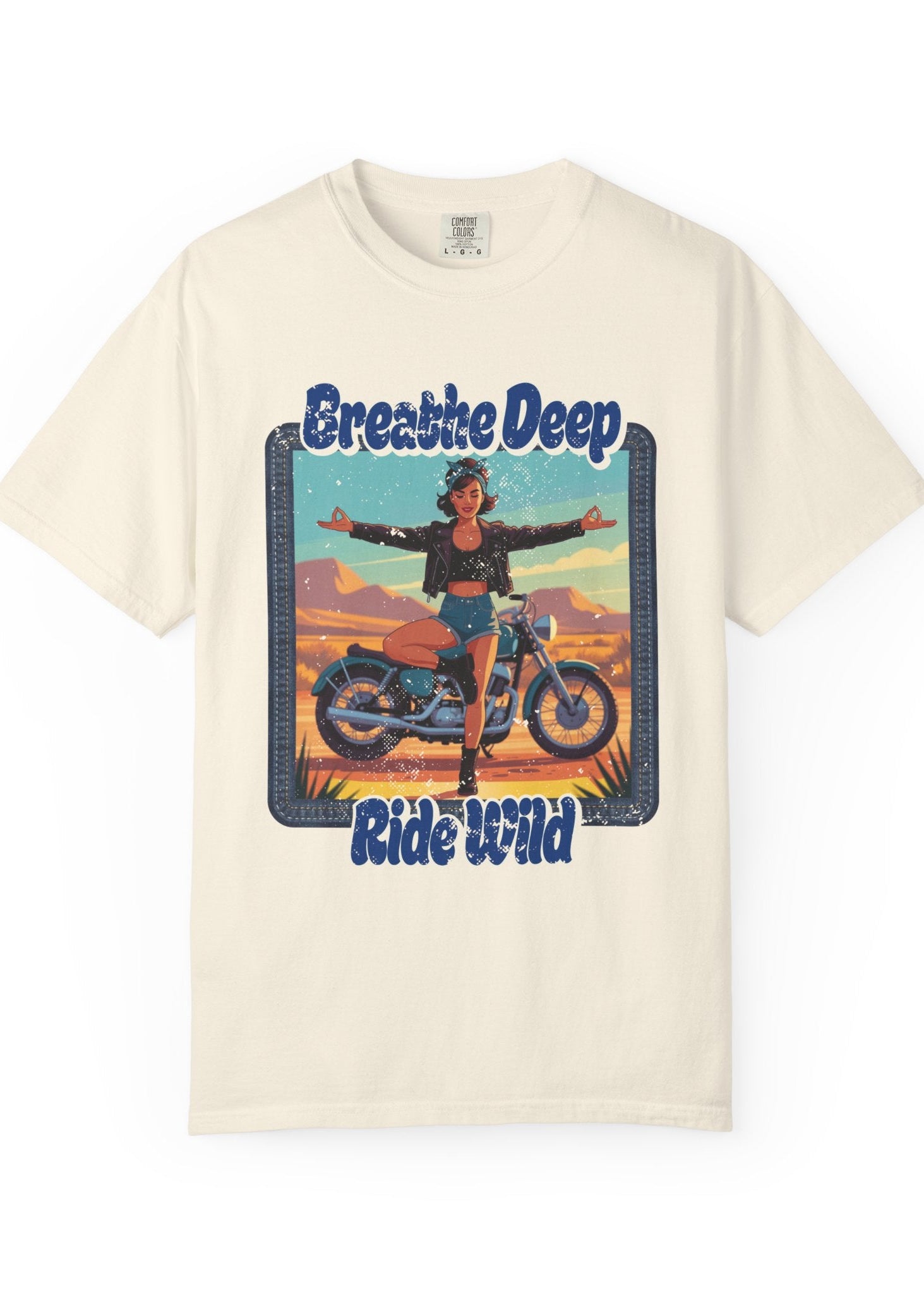 Breathe Deep Ride Wild Tee