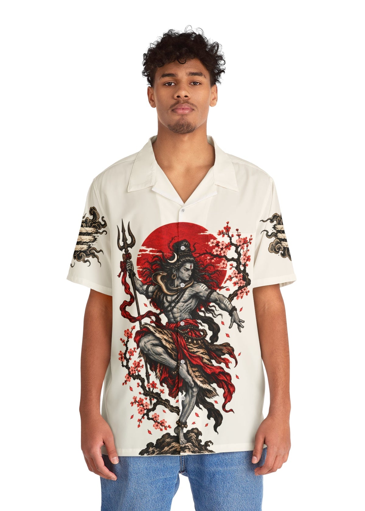 Lord Shiva Om Namah Shivaya Japanese Tattoo Hawaiian Shirt