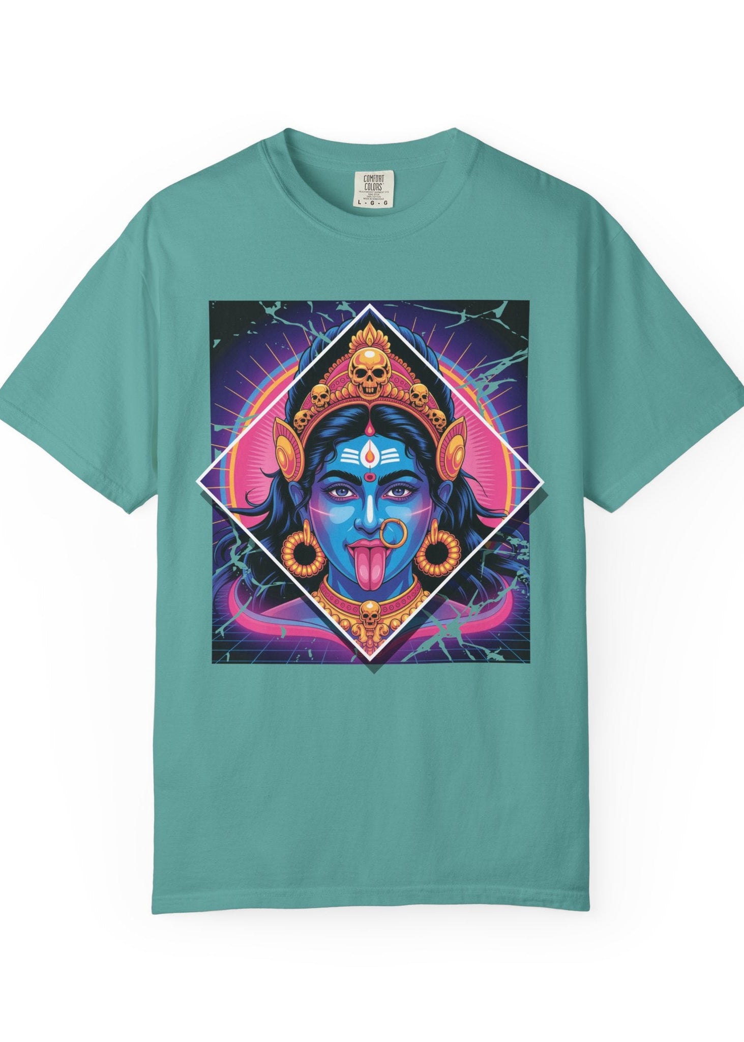 80s Neon Maa Kali Graphic Tee