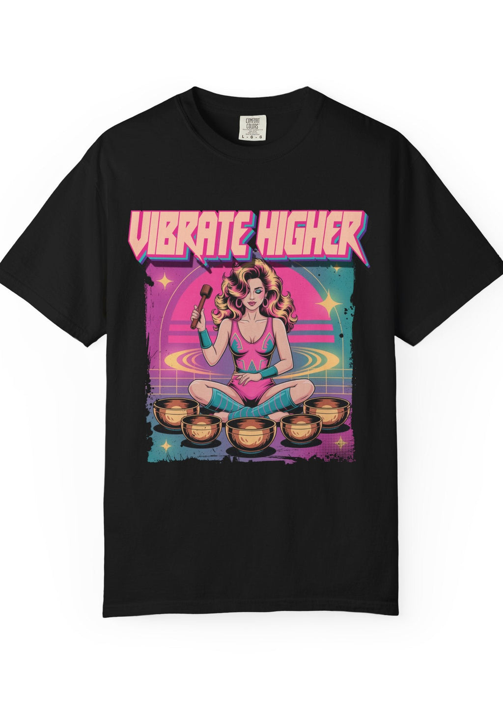 Vibrate Higher Retro 80s Sound Bath Tee