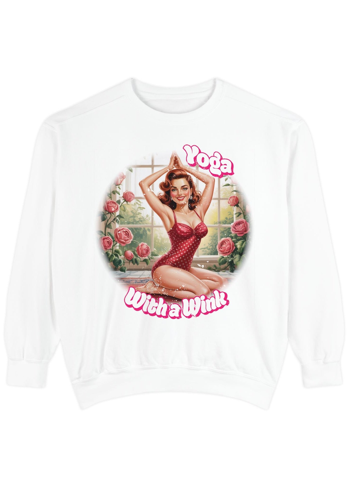Retro Pin-Up Yoga Crewneck