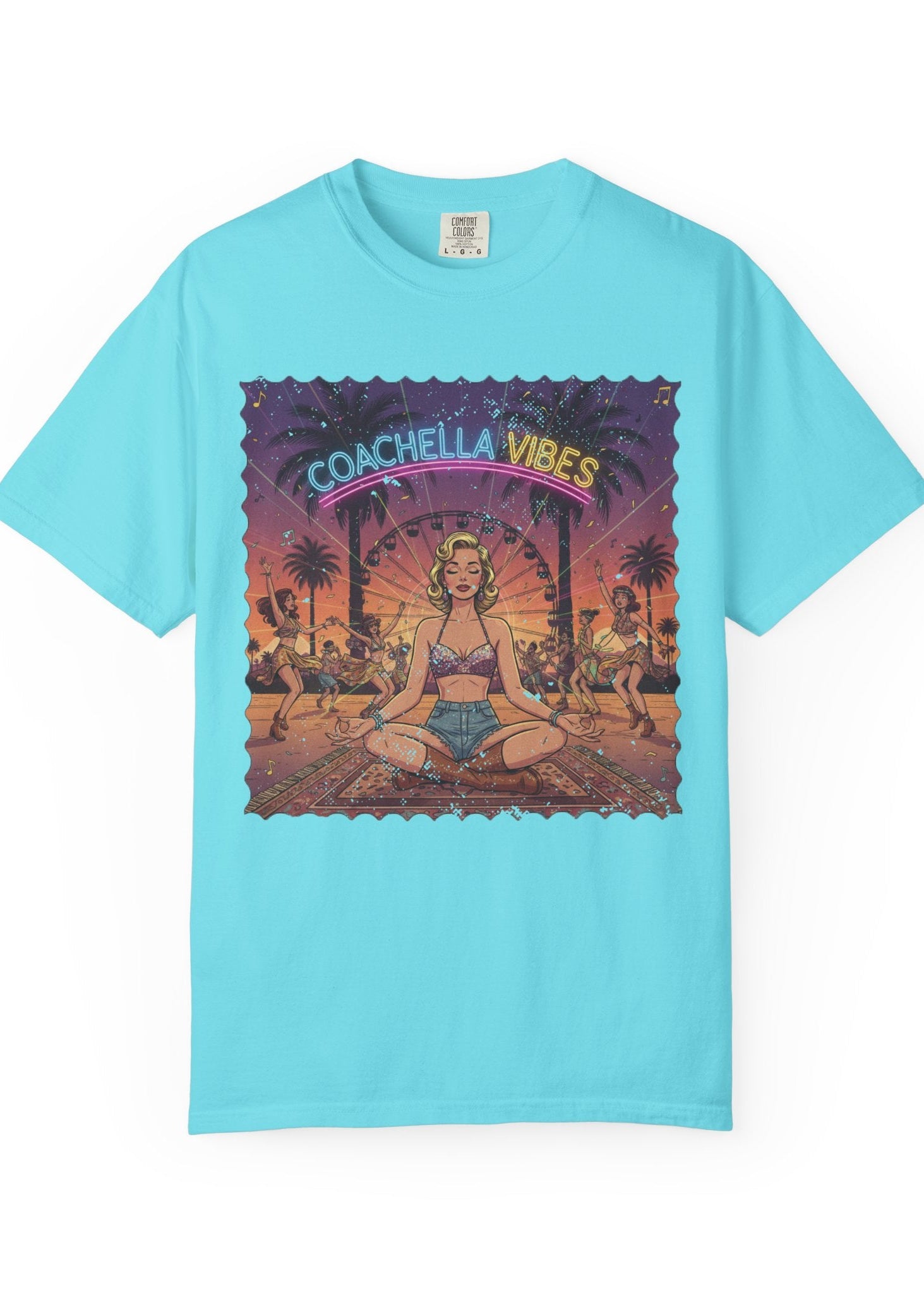 Pinup Meditation Coachella Tee