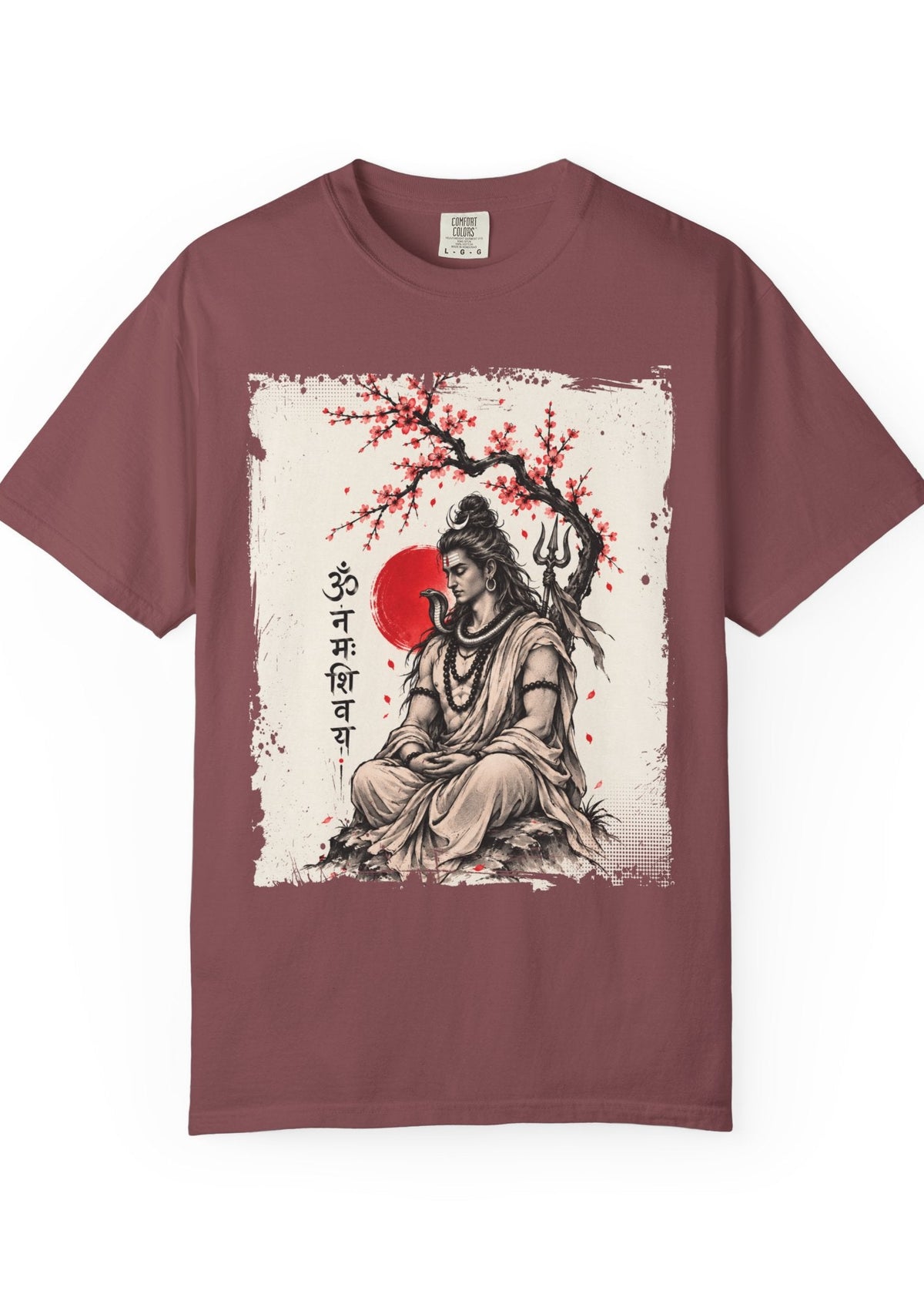 Lord Shiva Sakura Meditation T-Shirt