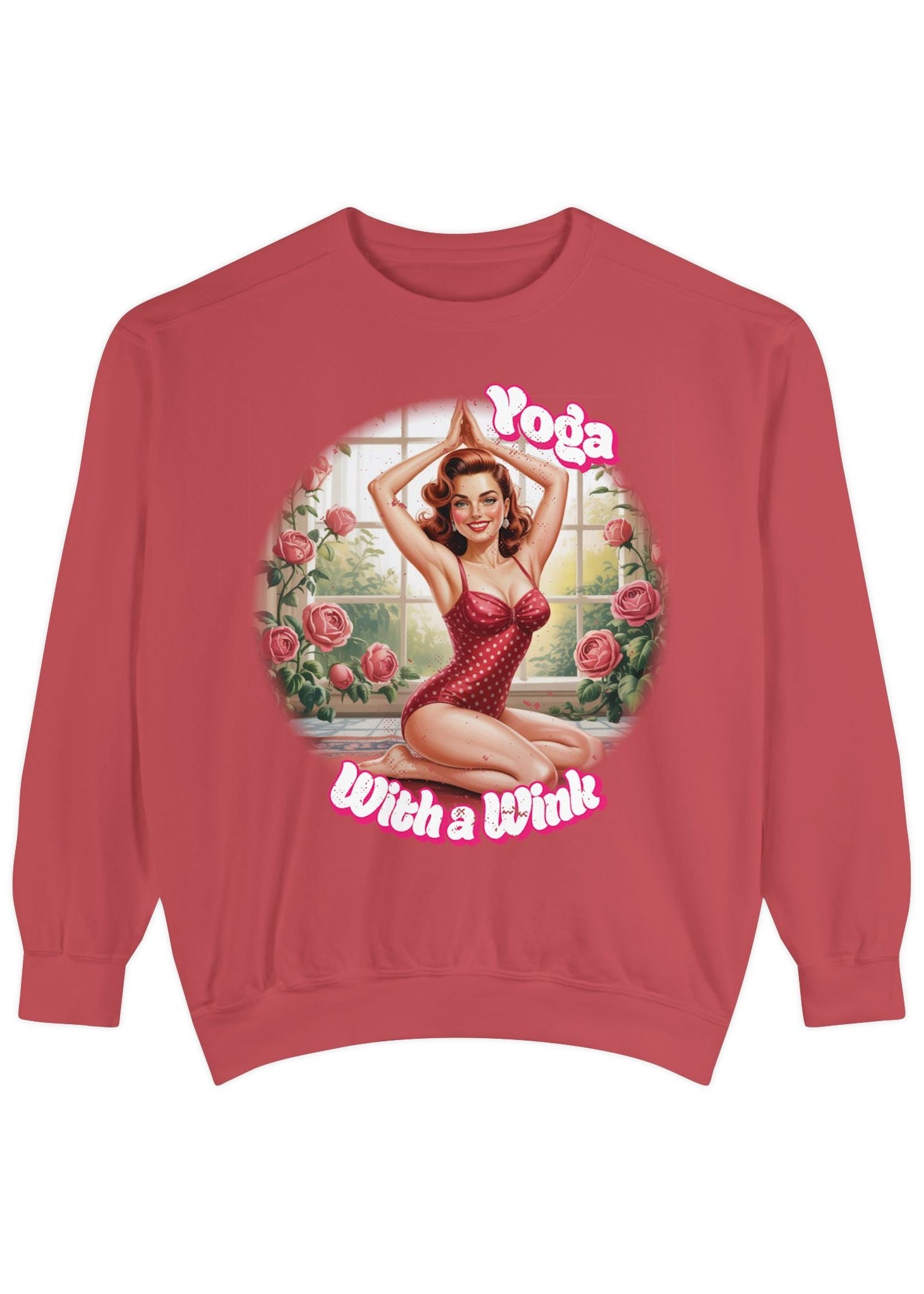 Retro Pin-Up Yoga Crewneck