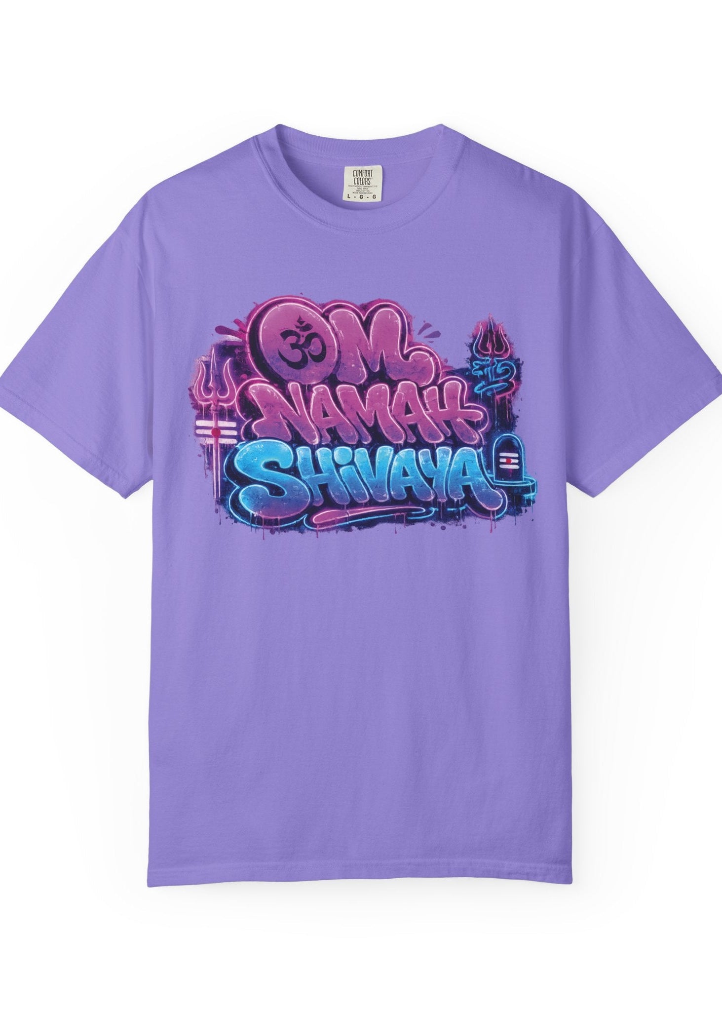 Om Namah Shivaya Neon Graffiti Tee