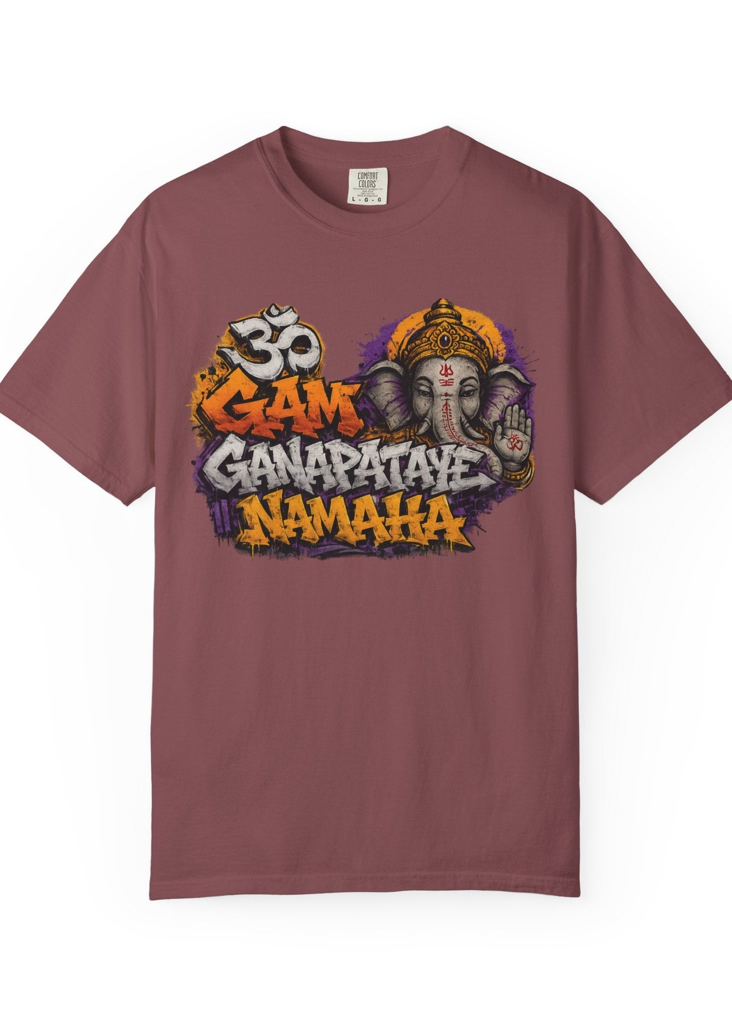 Om Gam Ganapataye Namaha Graffiti Ganesha Tee