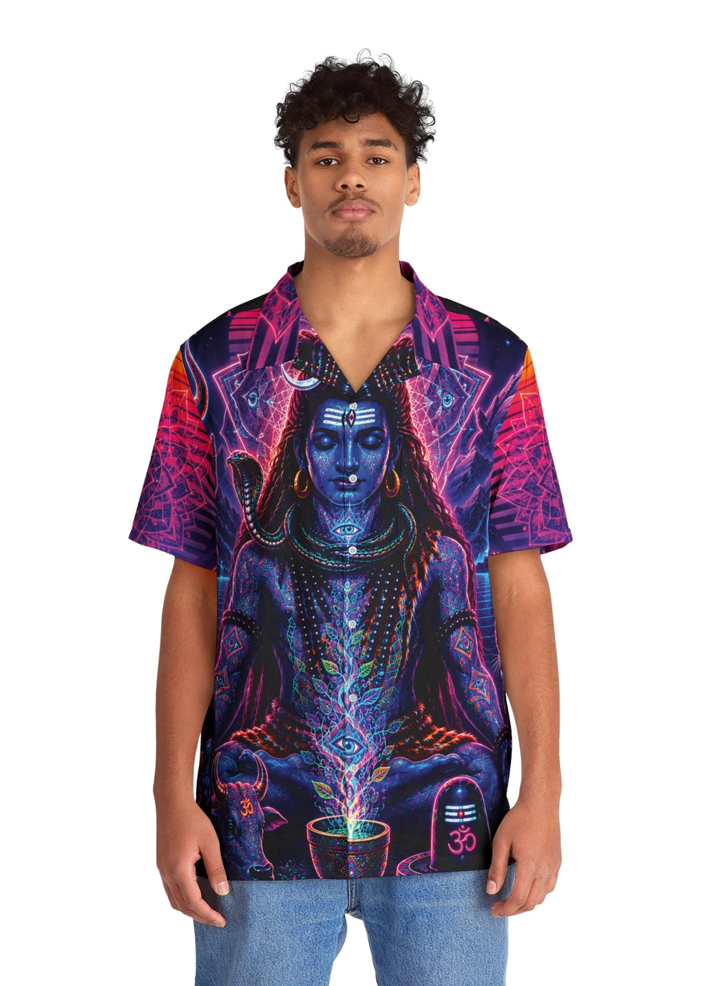 Celestial Shiva Shamanic All-Over Print Aloha Shirt