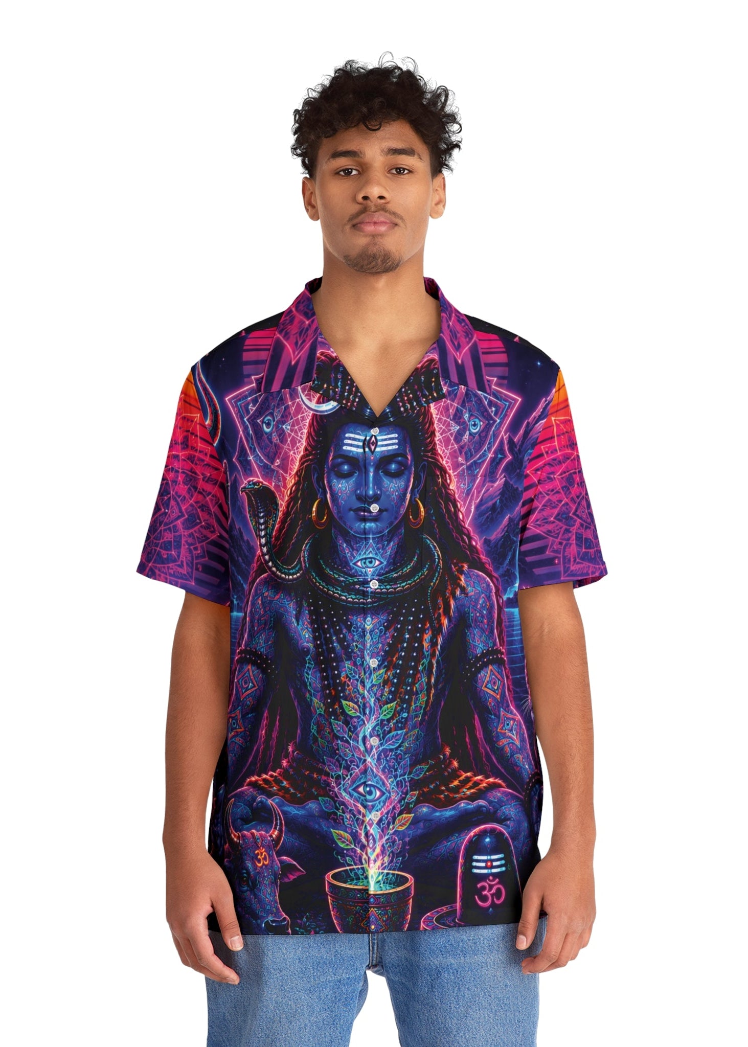 Celestial Shiva Shamanic All-Over Print Aloha Shirt