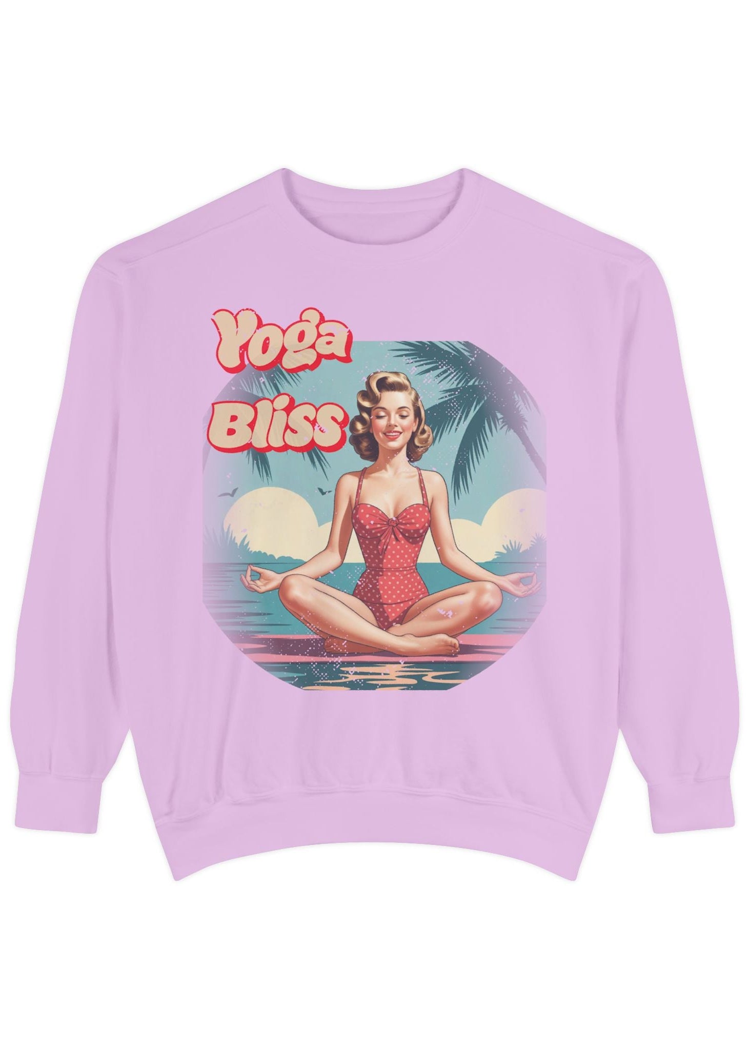 Yoga Bliss Vintage Pin-Up Sweatshirt
