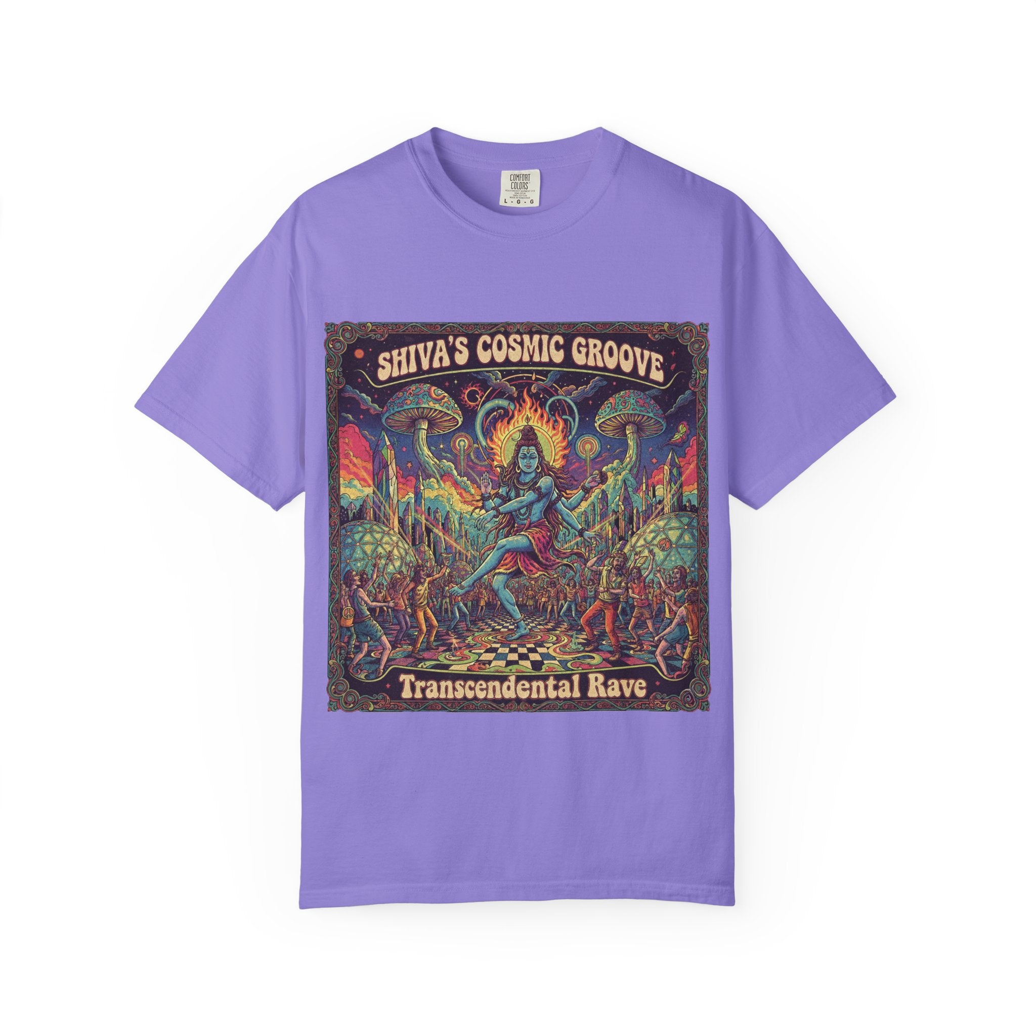 Shiva's Cosmic Groove T-Shirt – Transcendental Rave Psychedelic Graphic Tee