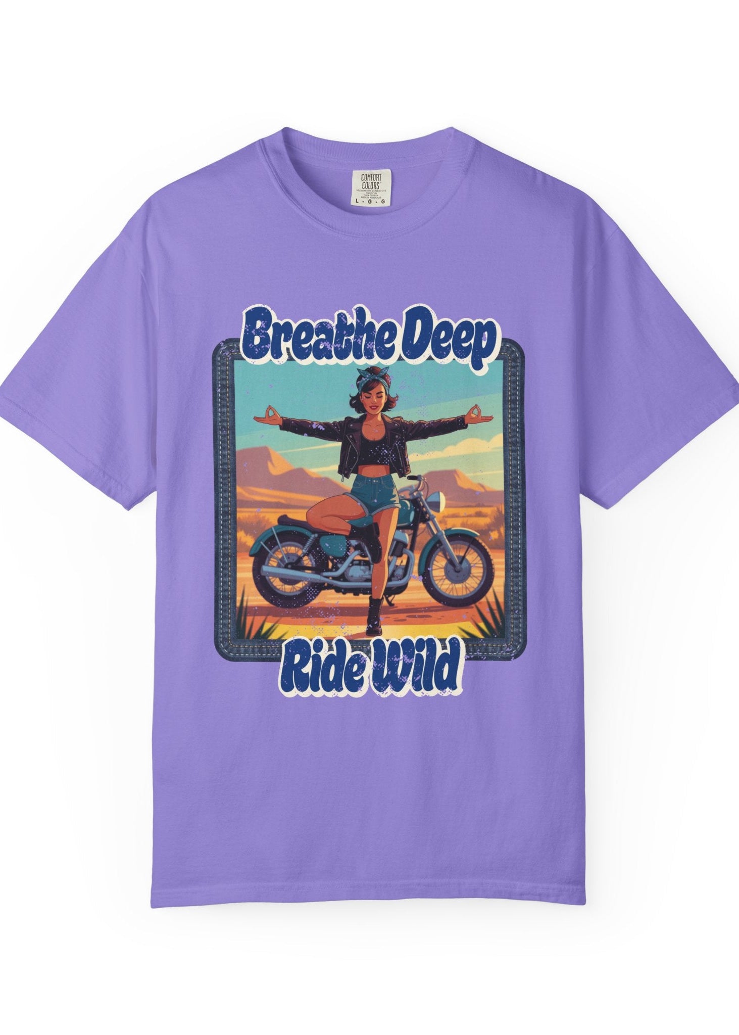 Breathe Deep Ride Wild Tee