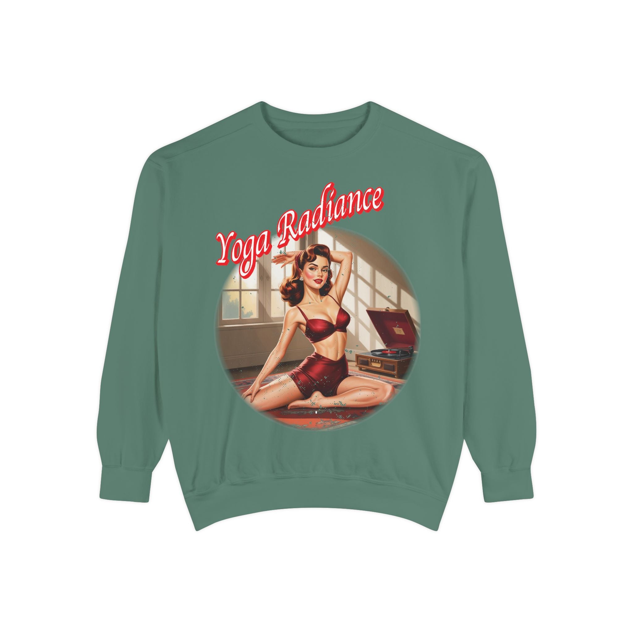 Yoga Radiance Vintage Pin-Up Sweatshirt