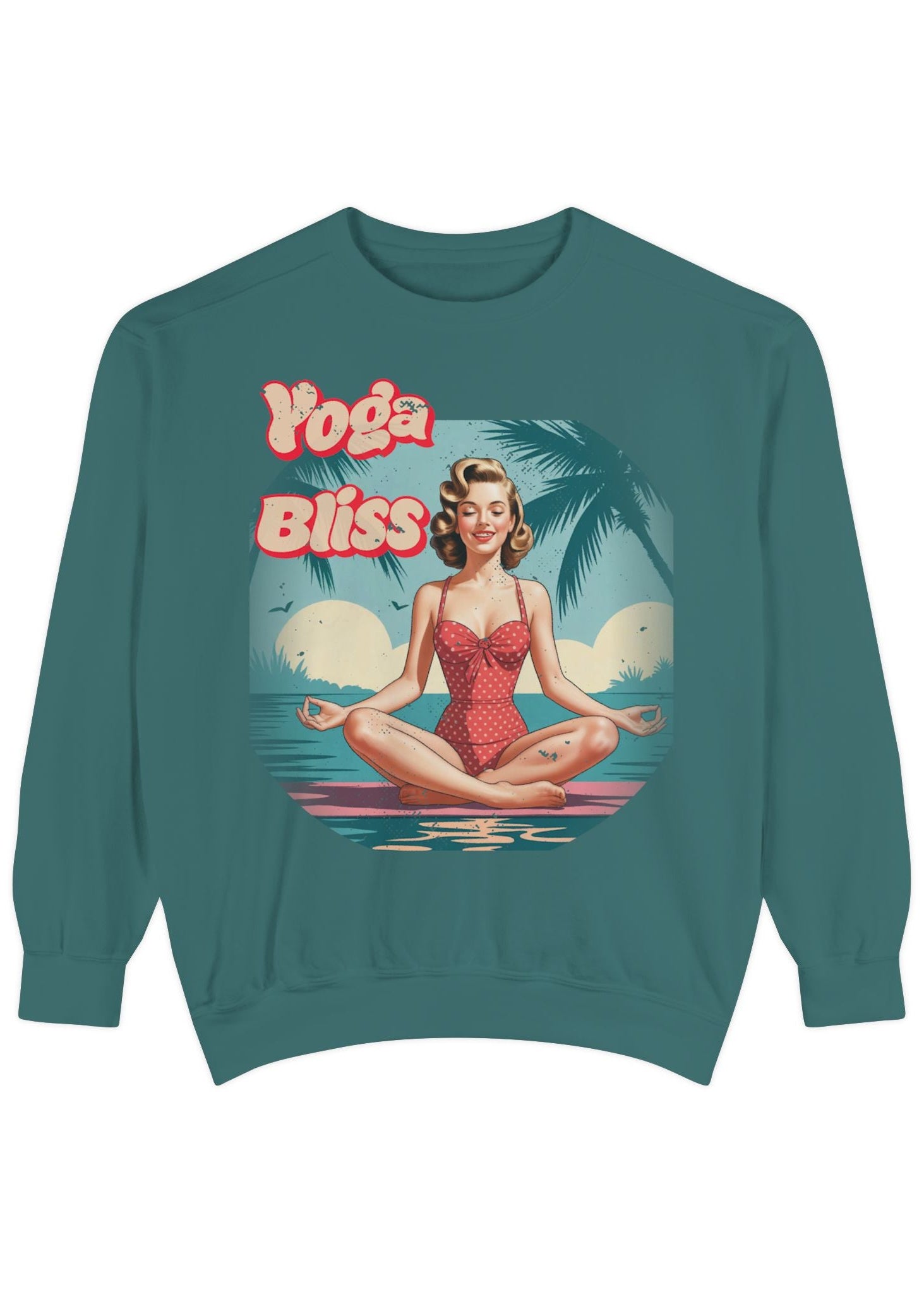 Yoga Bliss Vintage Pin-Up Sweatshirt