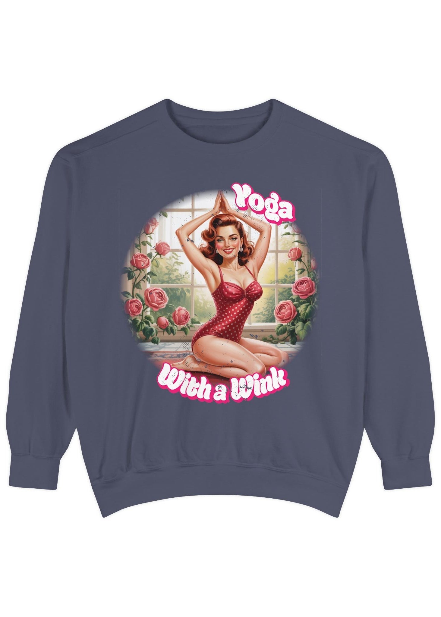 Retro Pin-Up Yoga Crewneck