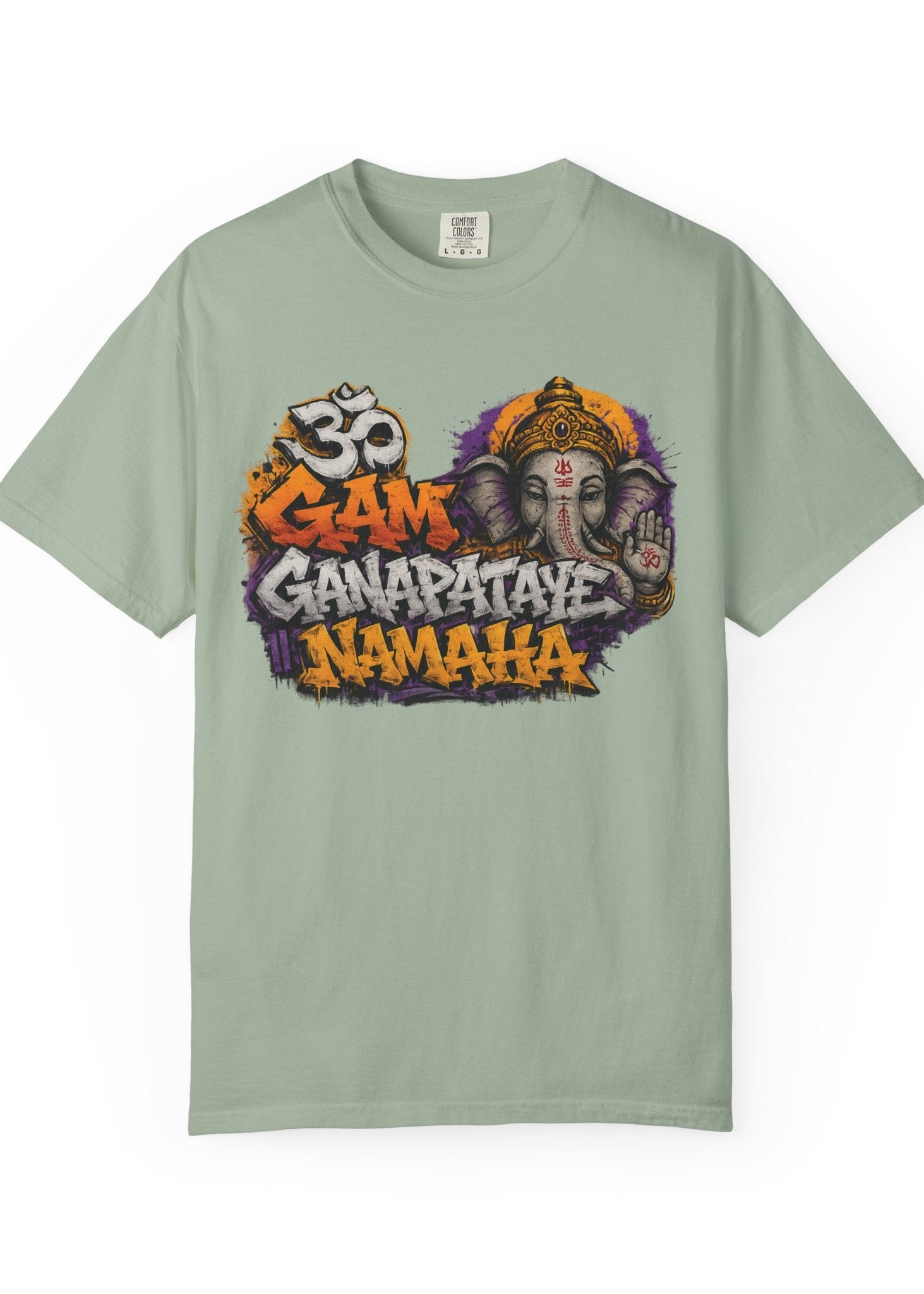 Om Gam Ganapataye Namaha Graffiti Ganesha Tee