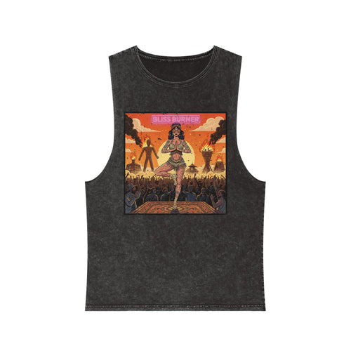 Bliss Burner Stonewashed Tank Top – Burning Man Yoga Pinup Festival Art