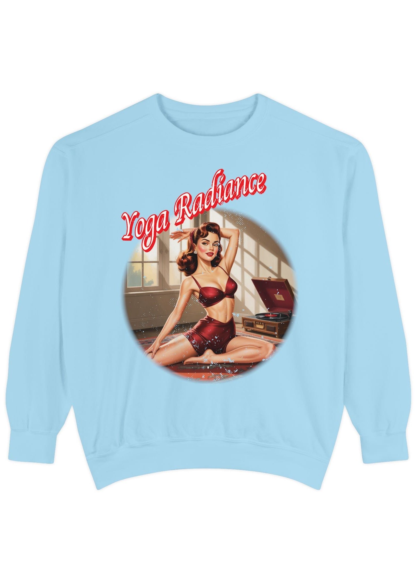 Yoga Radiance Vintage Pin-Up Sweatshirt