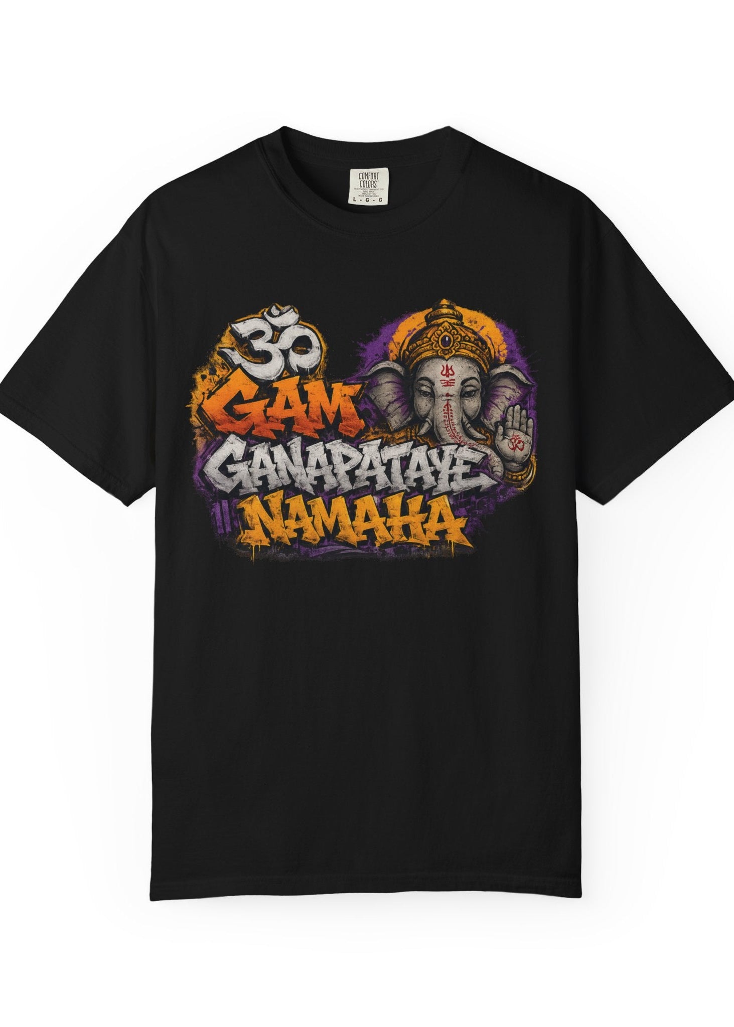 Om Gam Ganapataye Namaha Graffiti Ganesha Tee